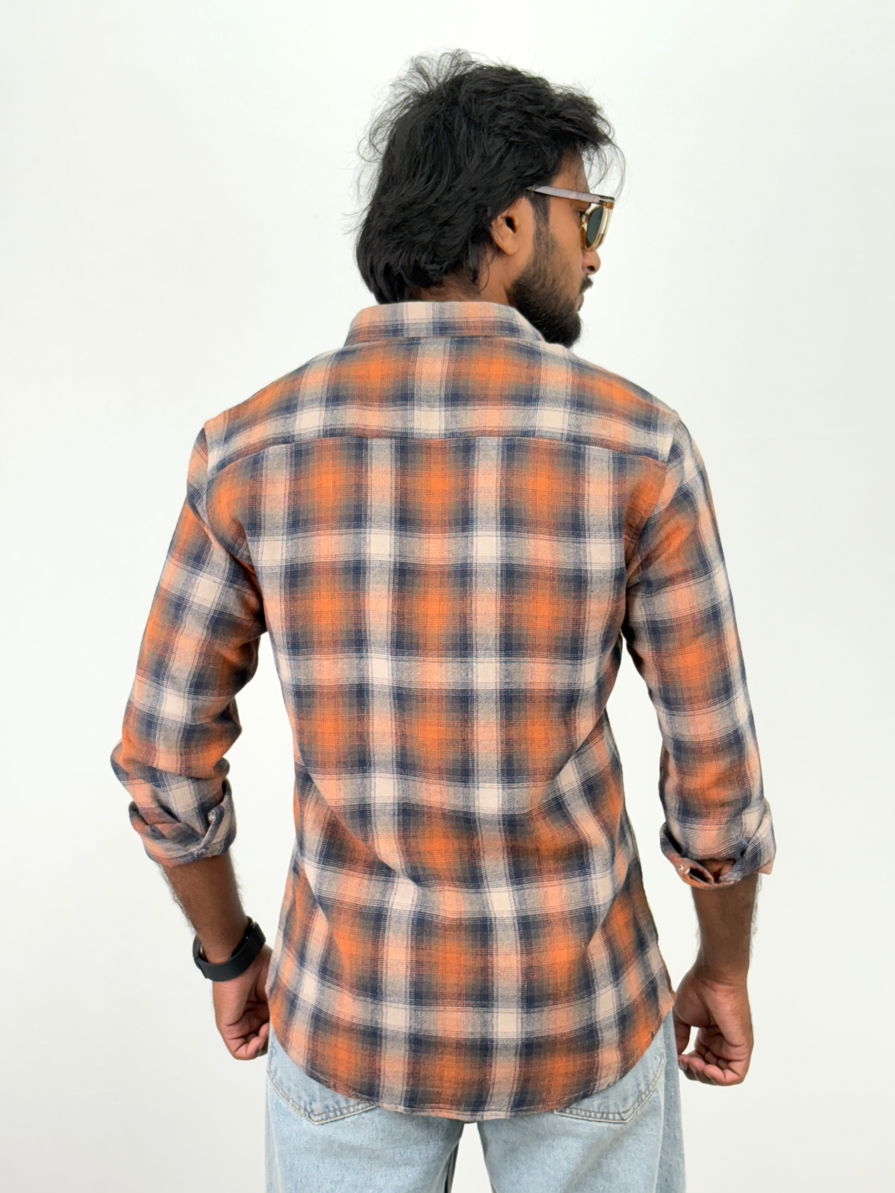 Orange Flannel Shirt
