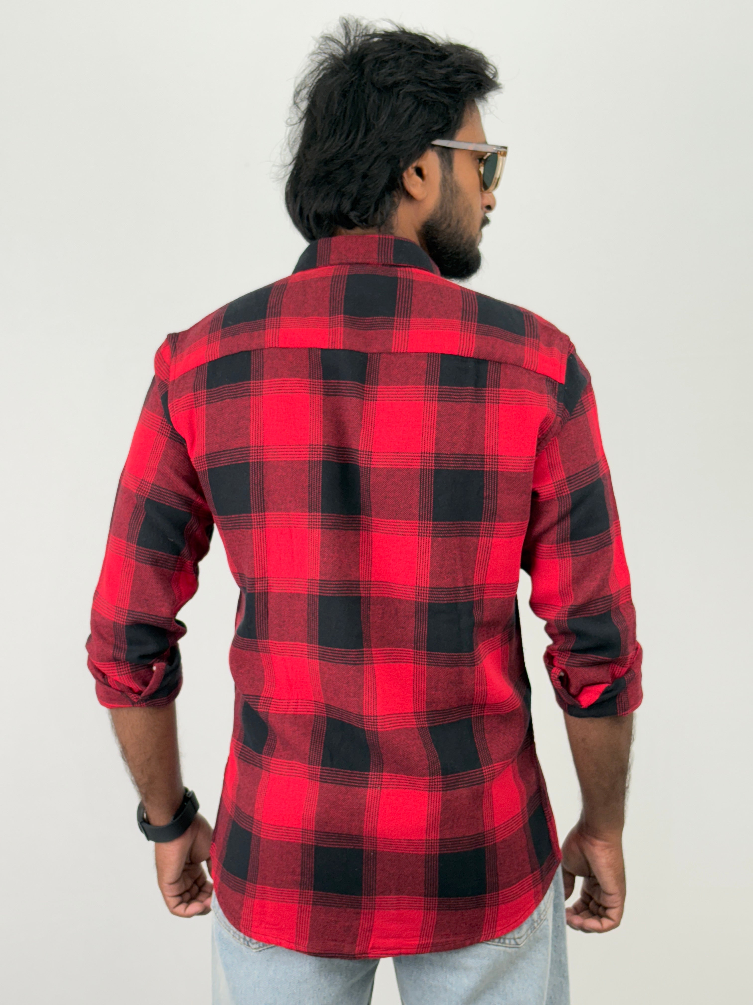 Red Black Flannel Shirt