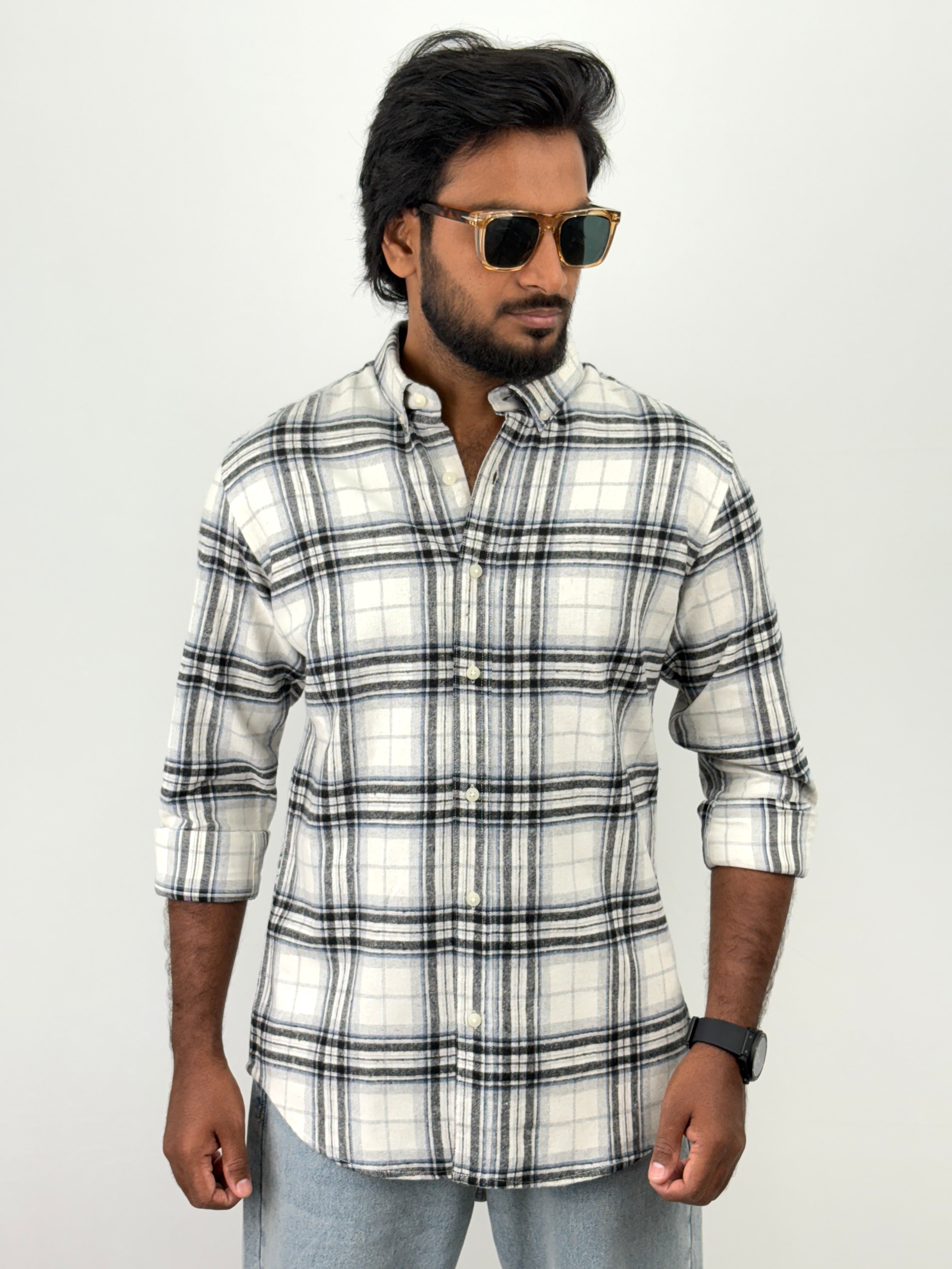 White Flannel Shirt