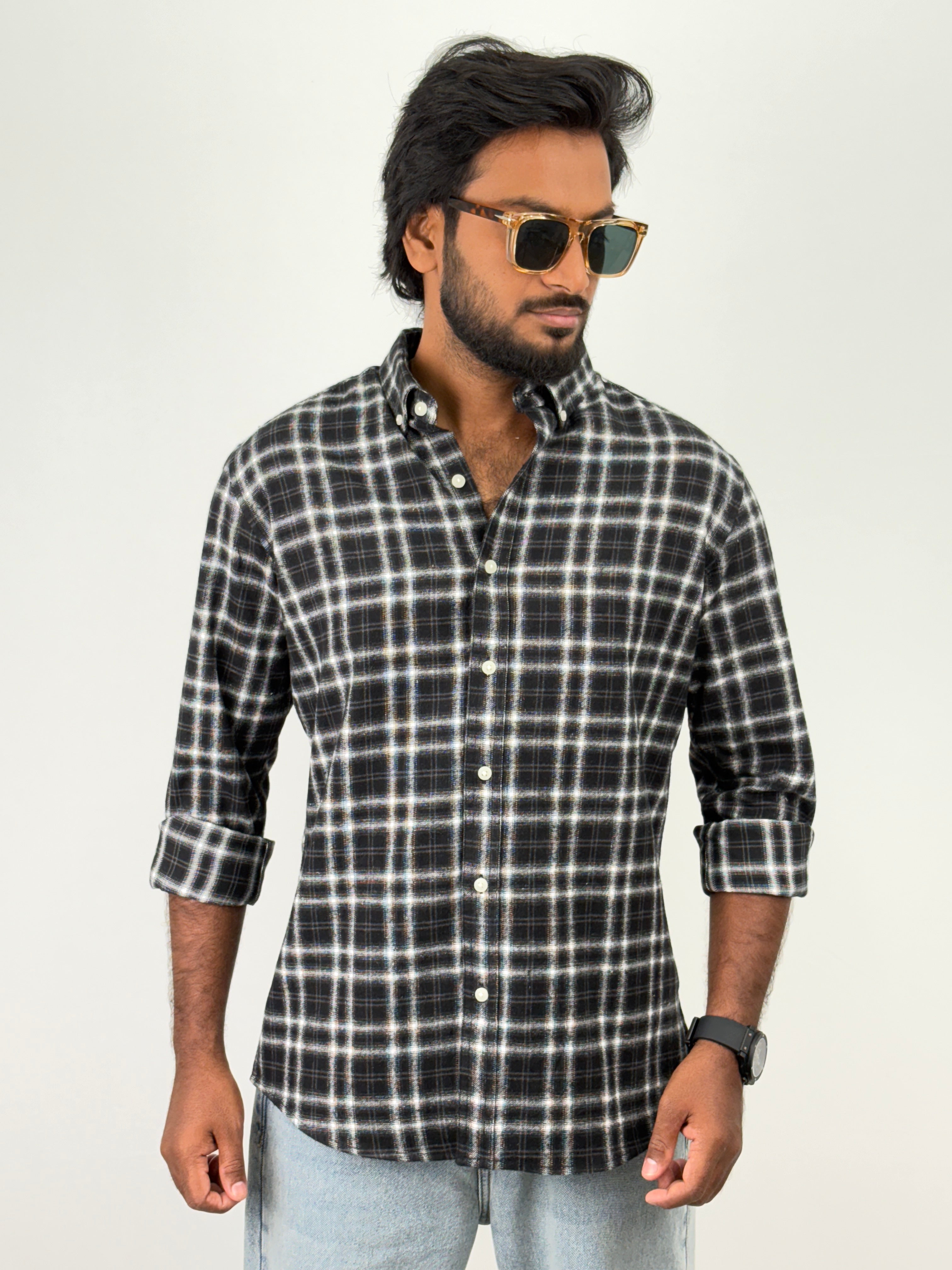Black Flannel Shirt
