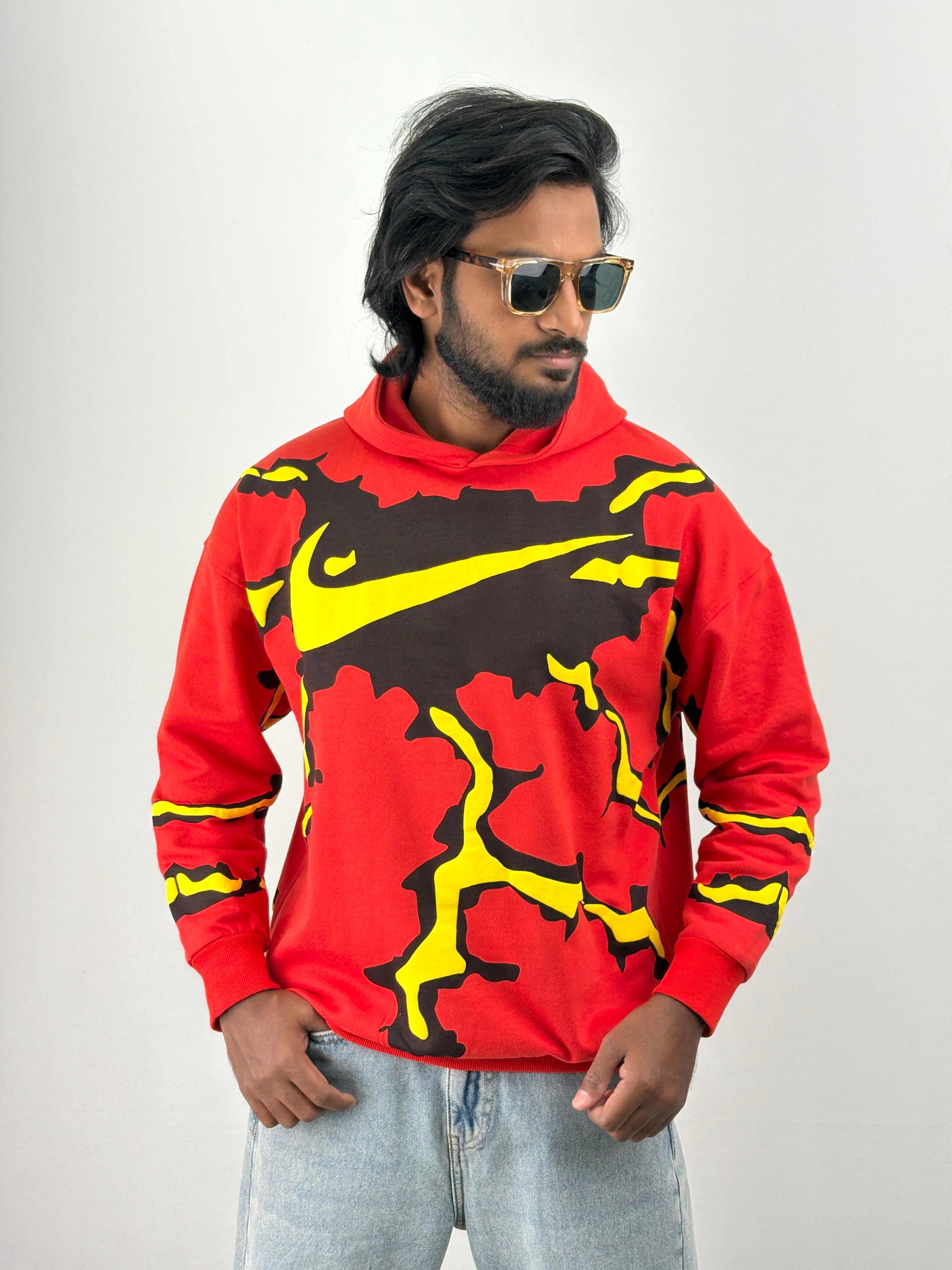 Red Oversized Hoodie