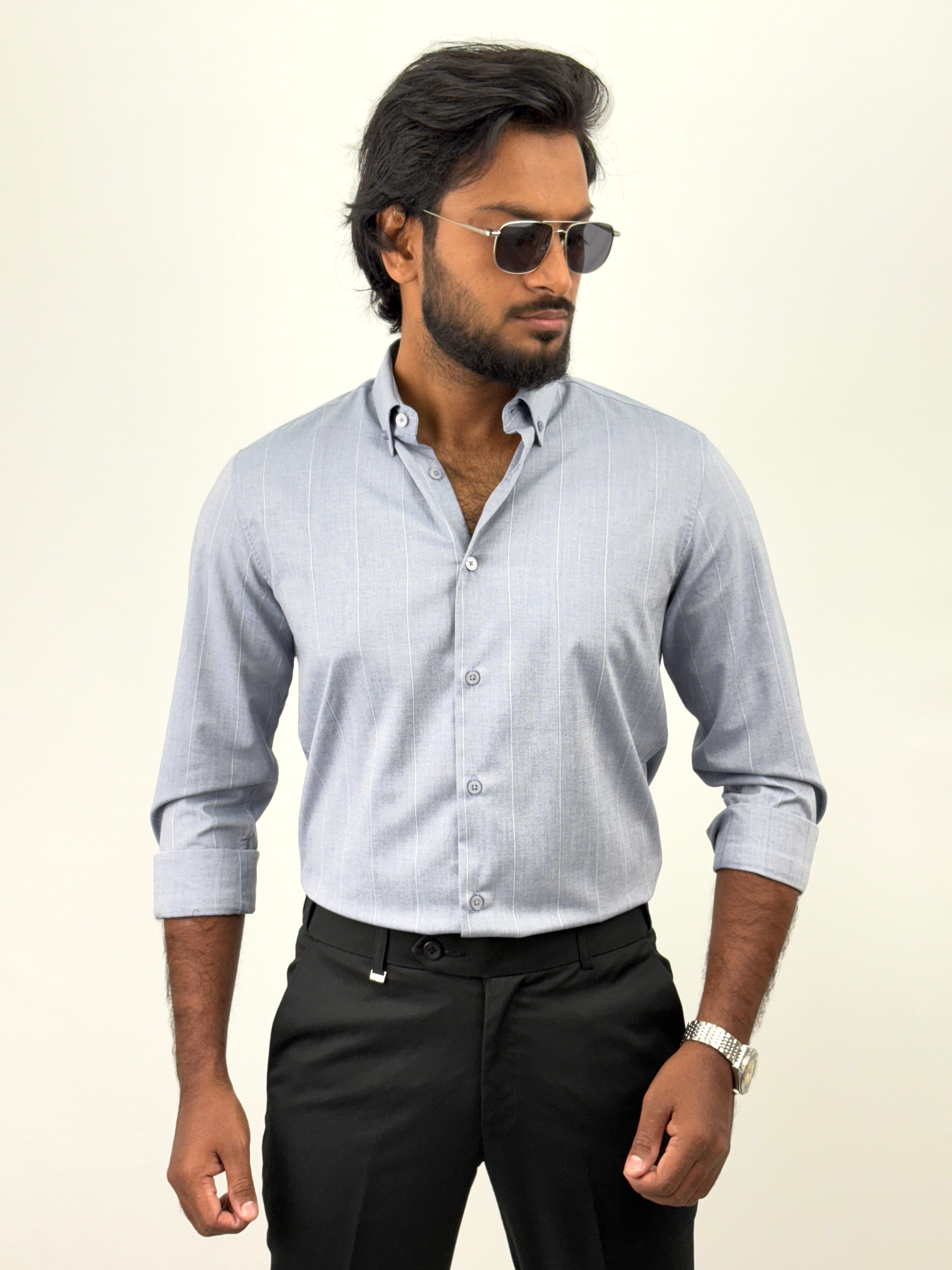 Blue IMP Stripe Shirt