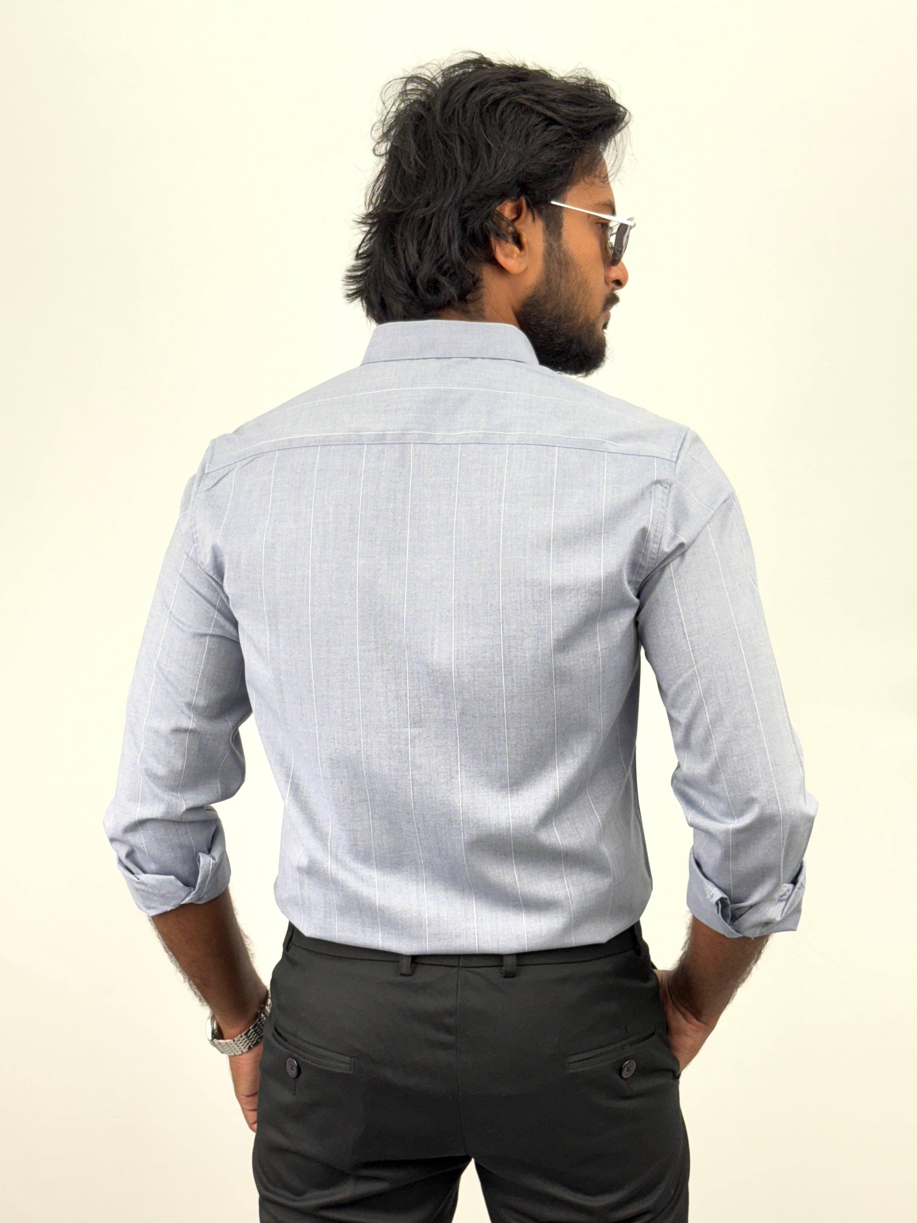 Blue IMP Stripe Shirt