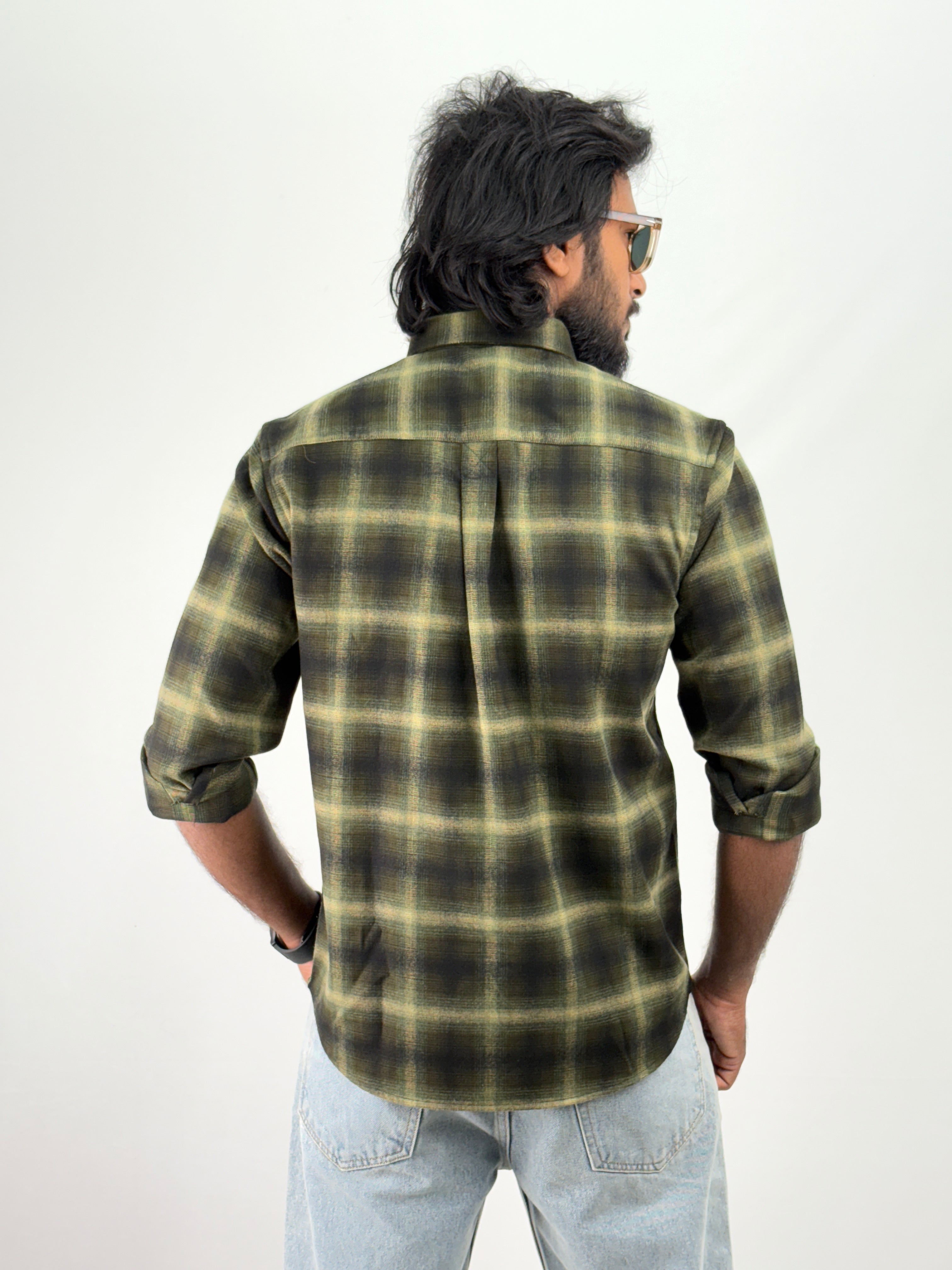 Green Flannel Shirt