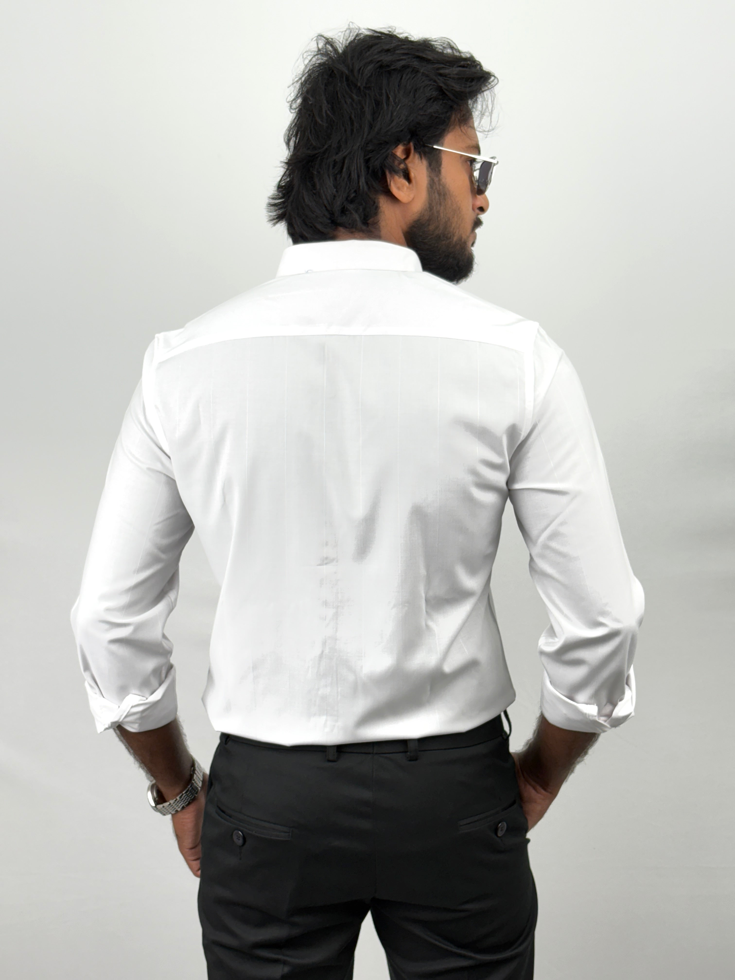 White IMP Stripe Shirt