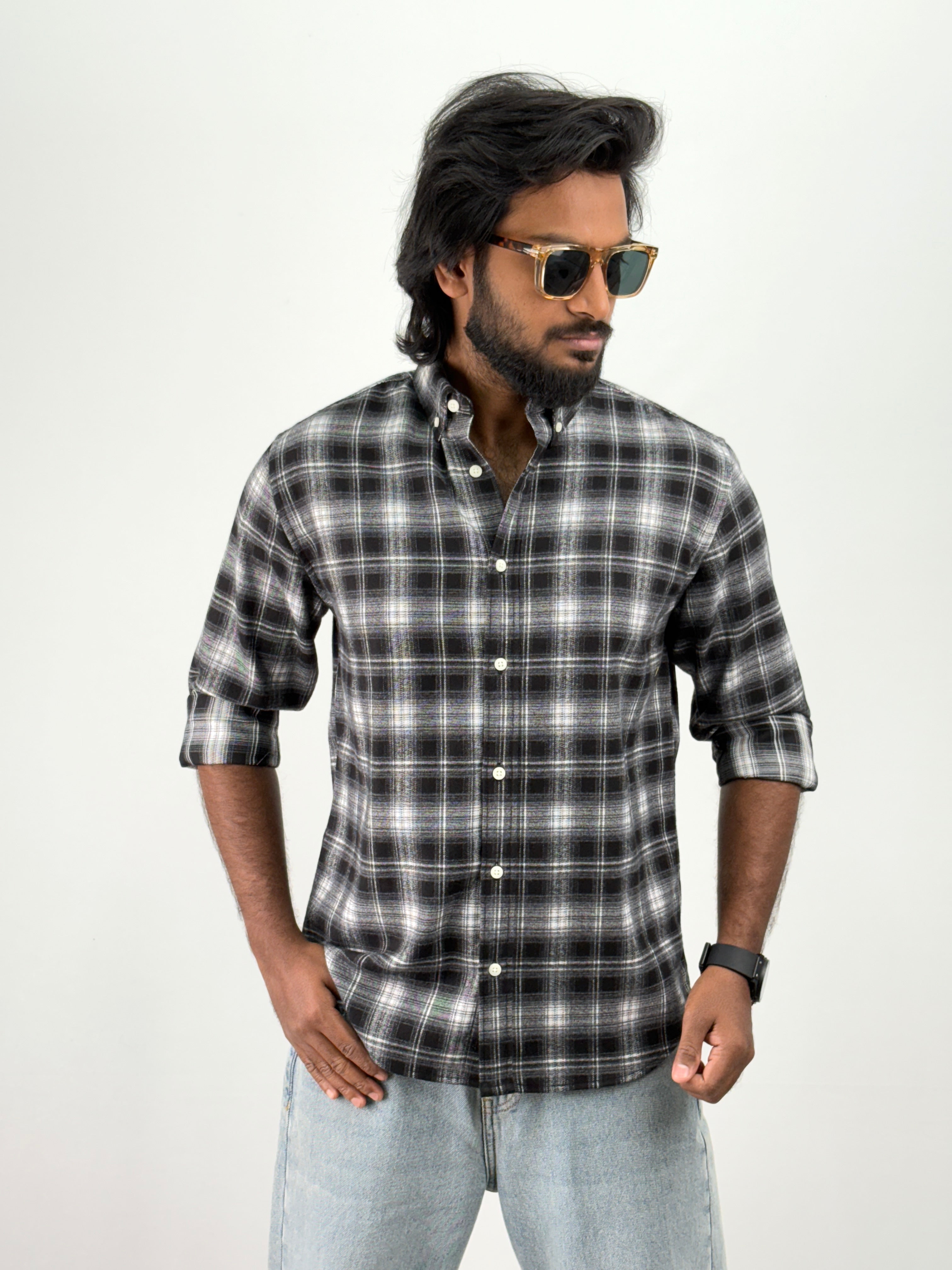 Black Flannel Shirt