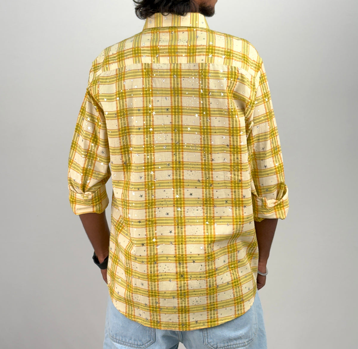 Yellow Star Checks Shirt 1