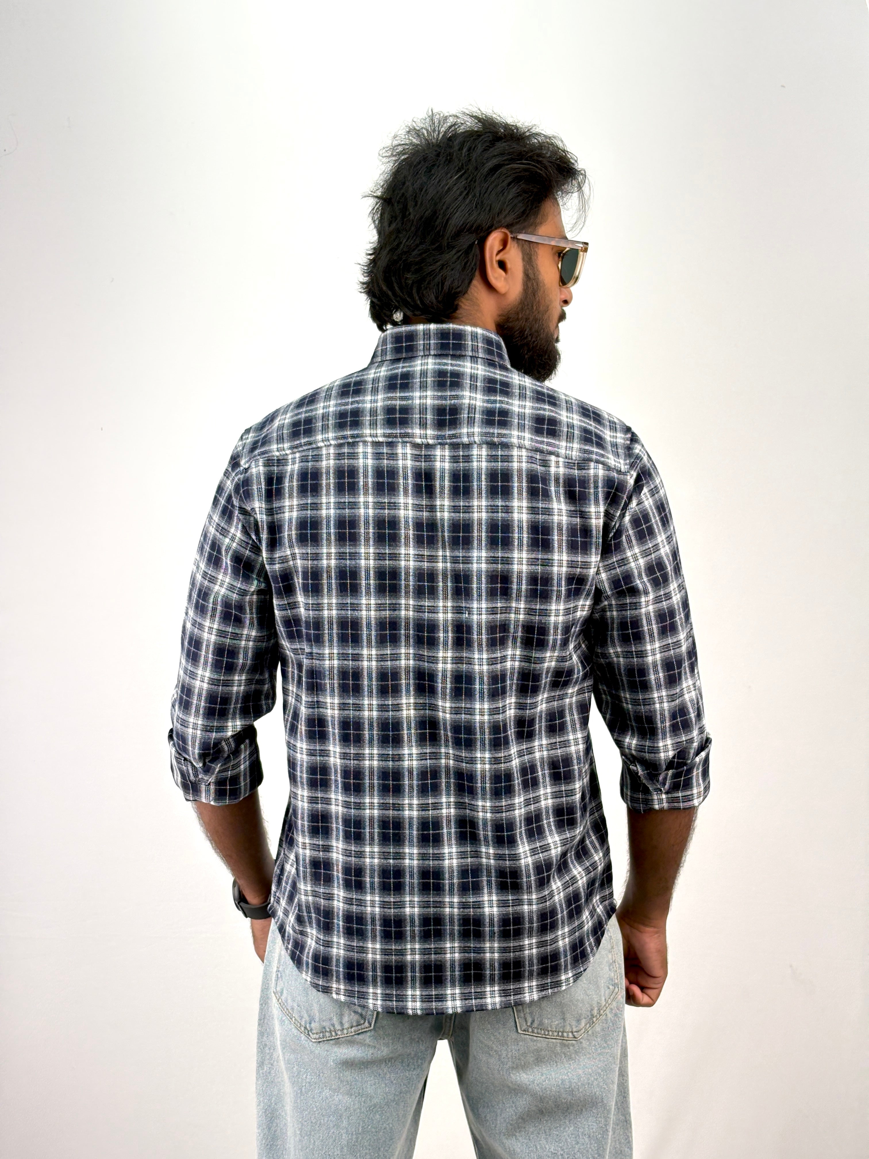 Navy Flannel Shirt
