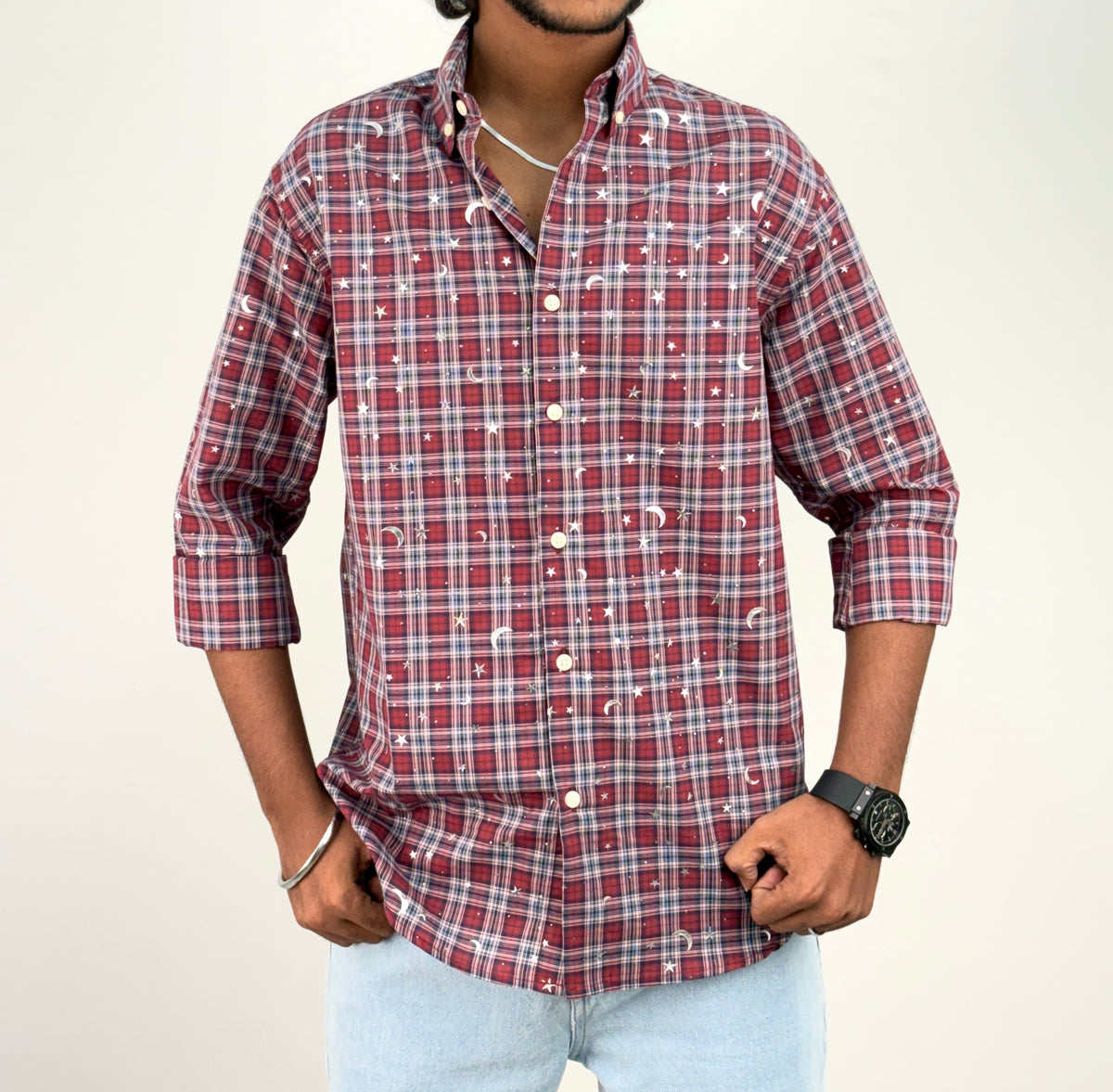 Red Star Checks Shirt 1