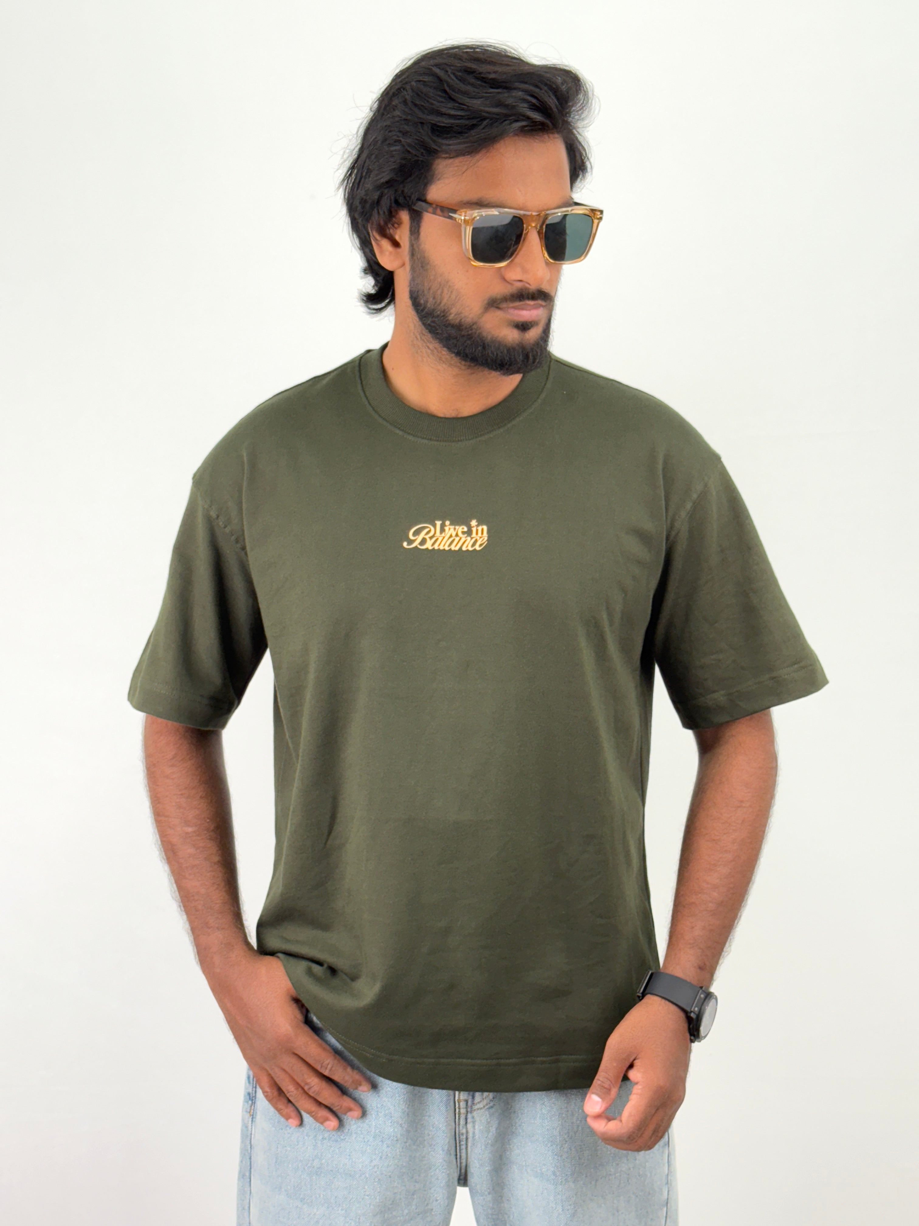 Dark Green Oversized T-Shirt