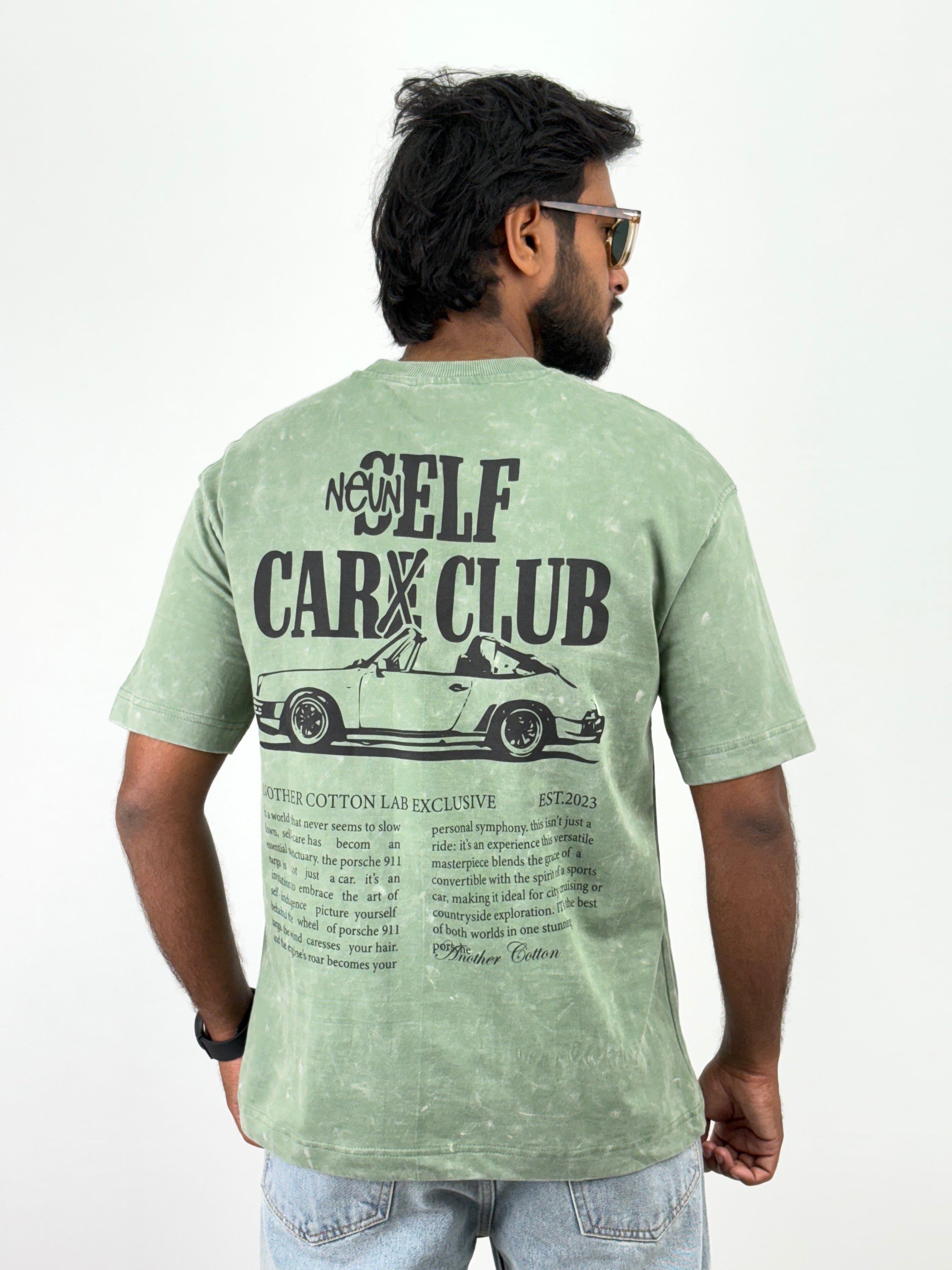 Green Acid Wash Oversized T-Shirt