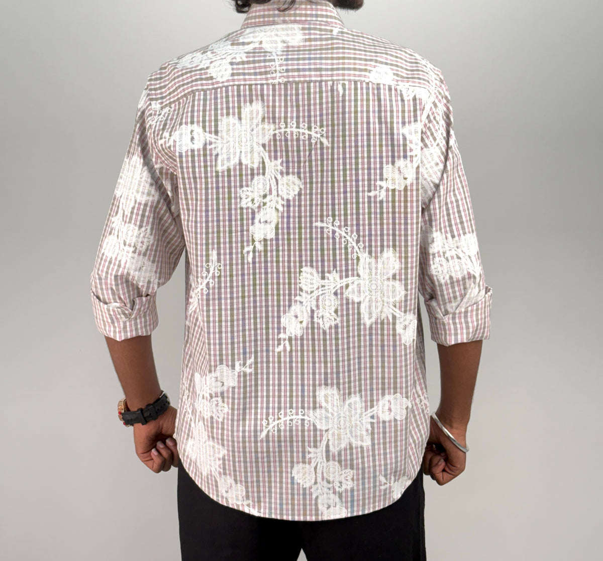 Pink IMP Printed Checks Shirt