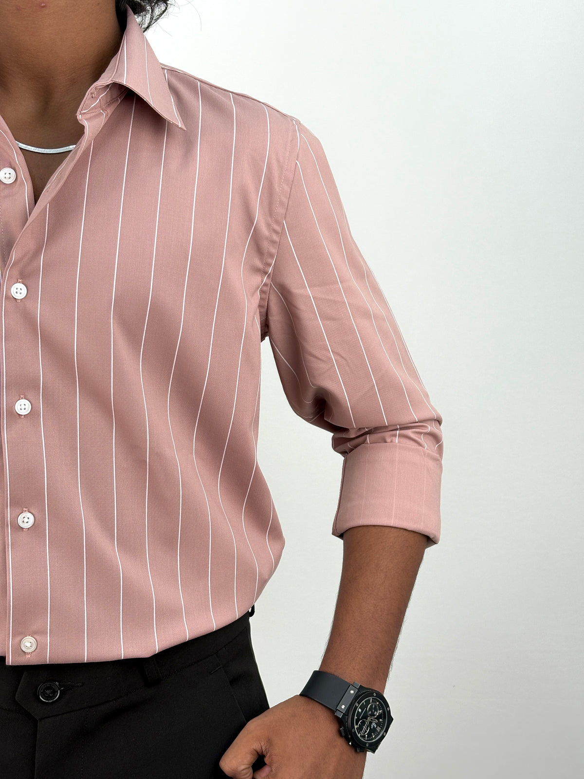 Peach IMP Stripe Shirt