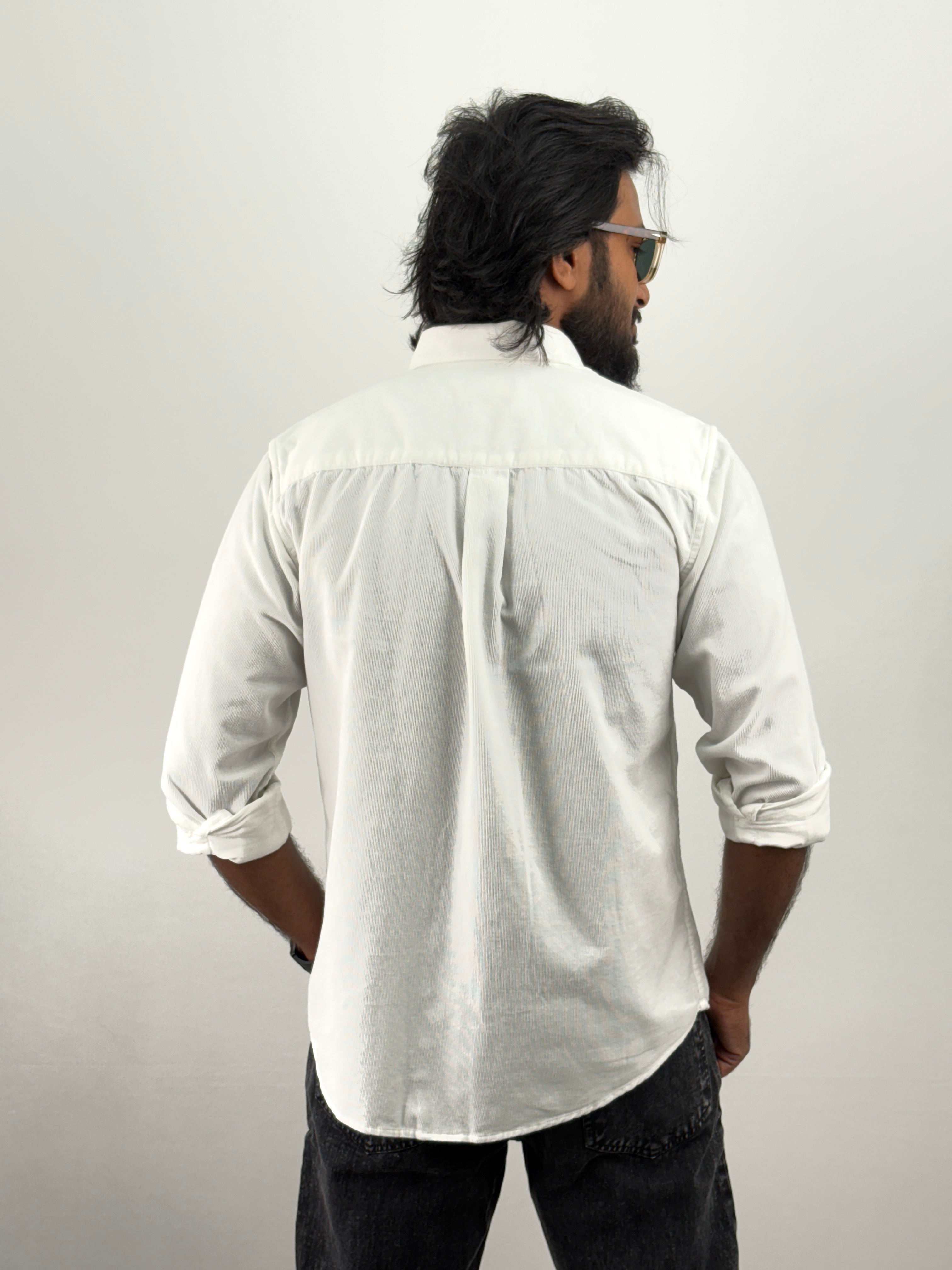 White Corduroy Shirt