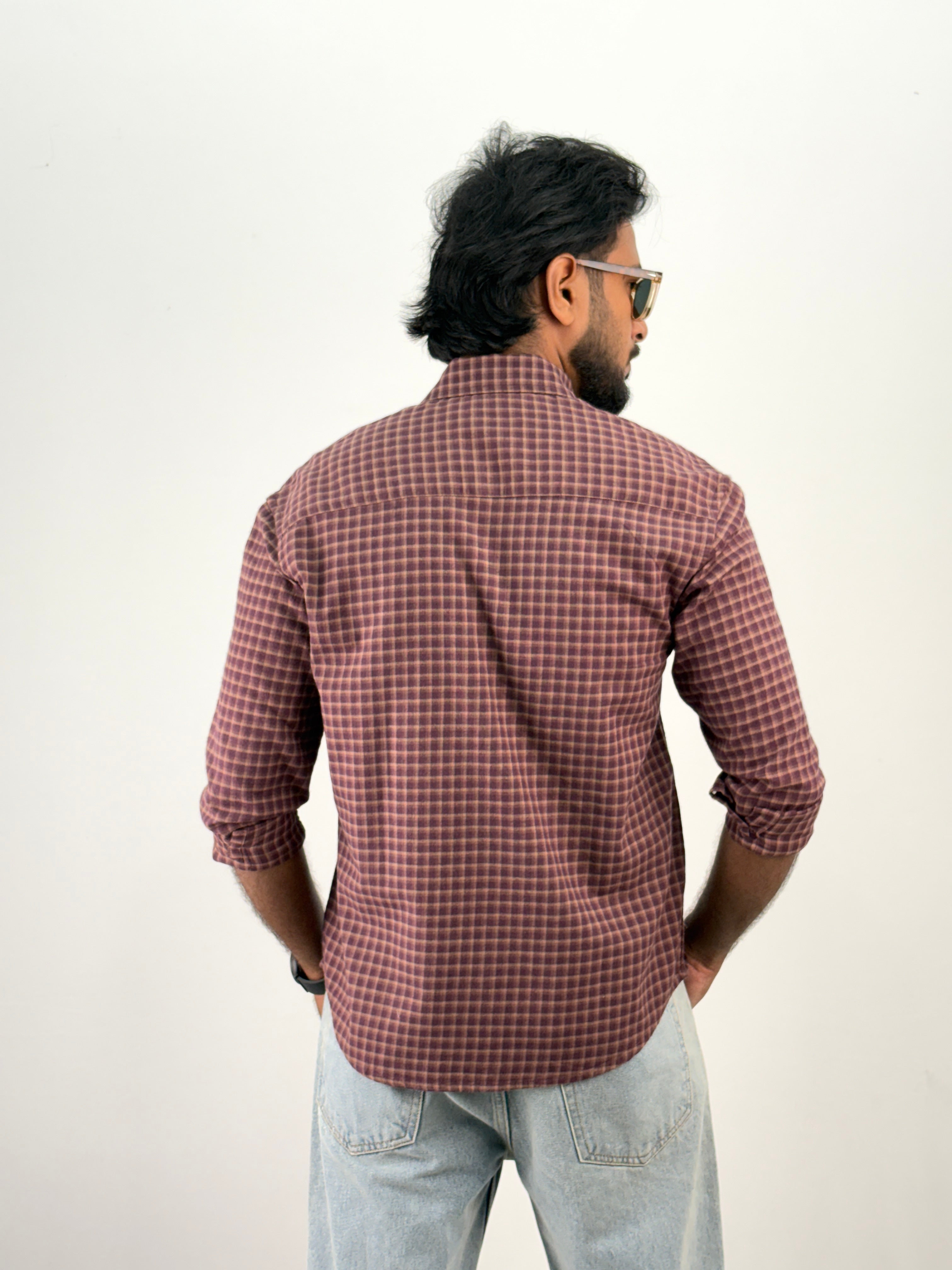 Maroon Flannel Shirt