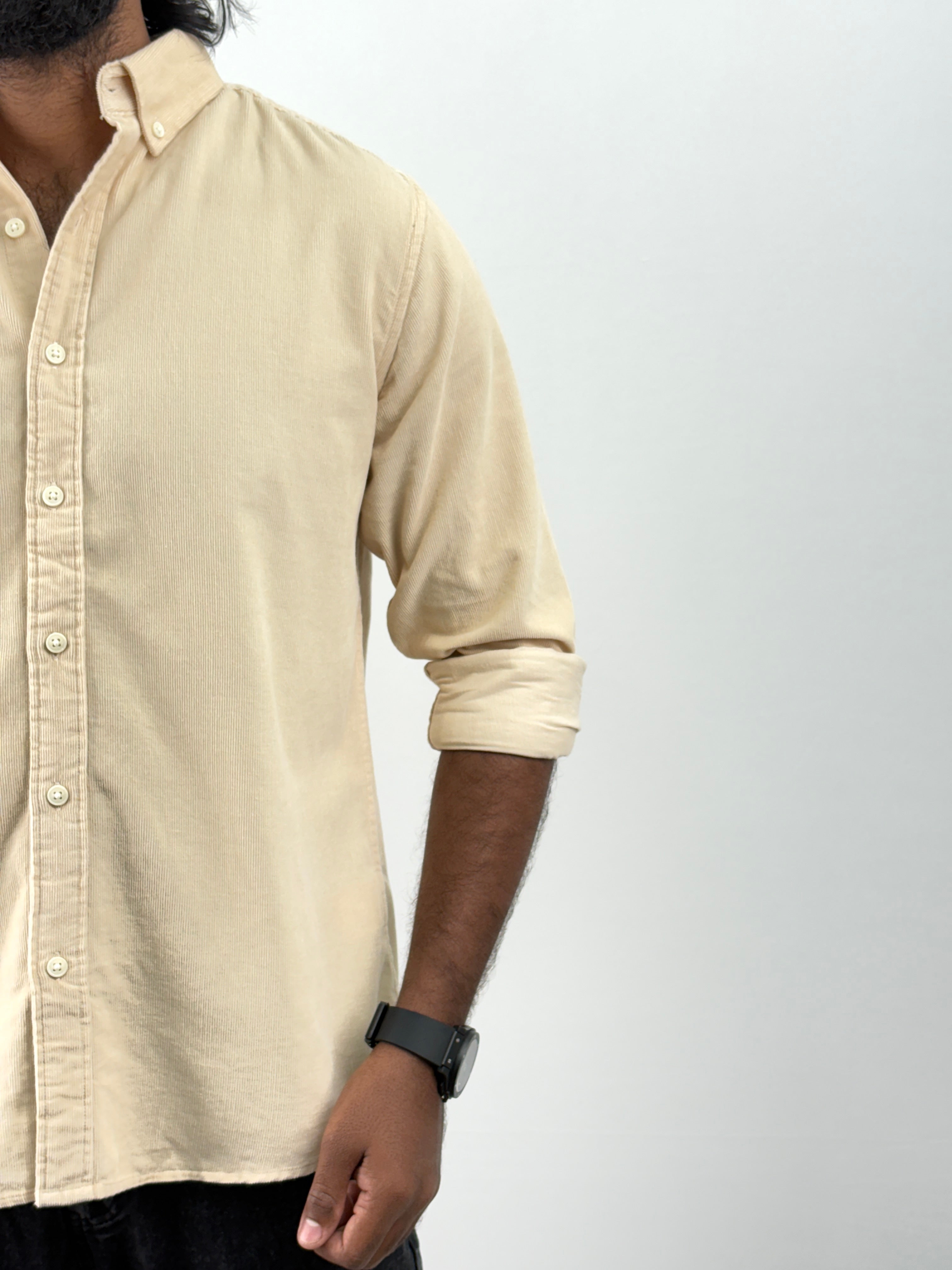 Beige Corduroy Shirt