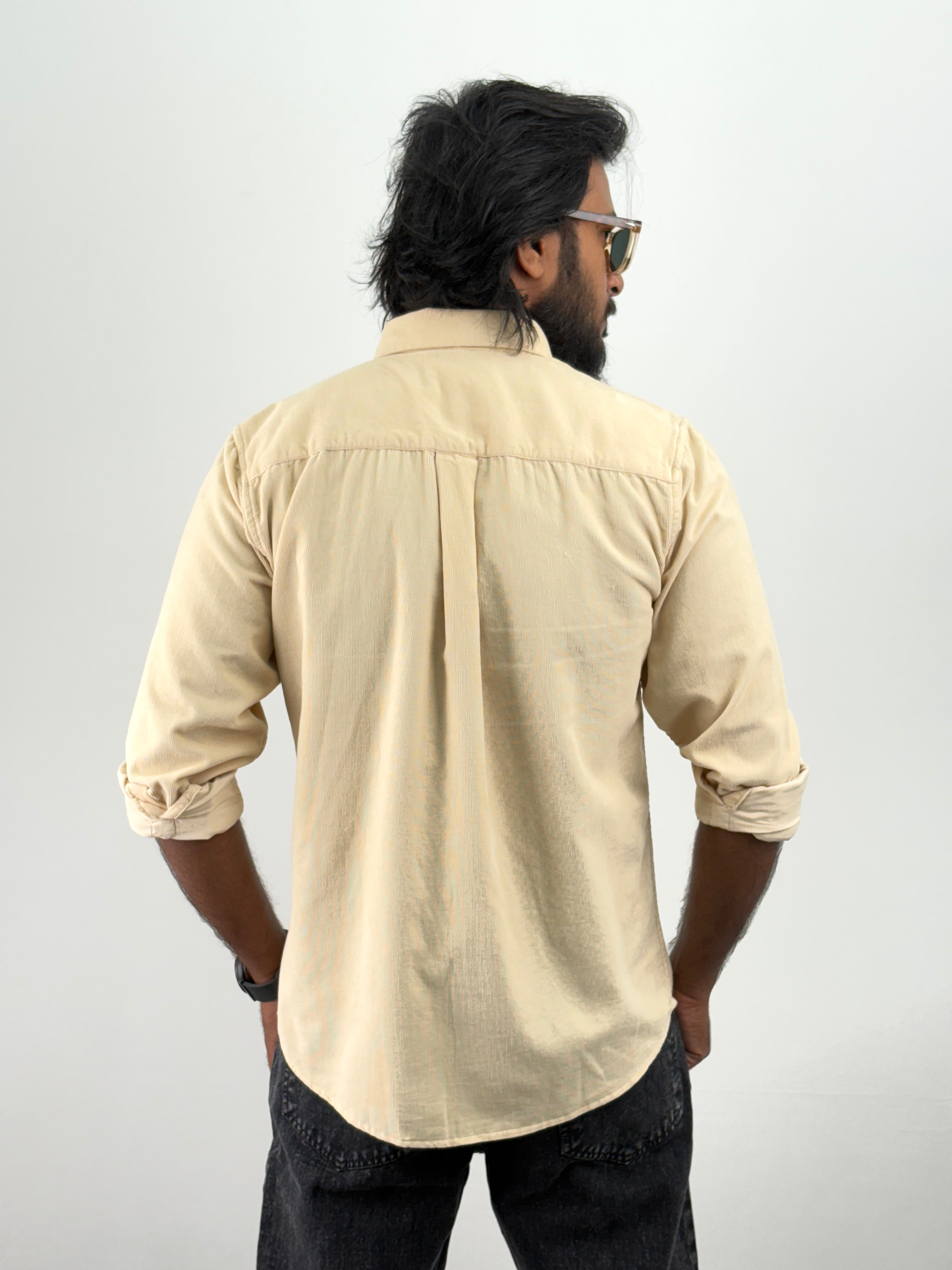 Beige Corduroy Shirt