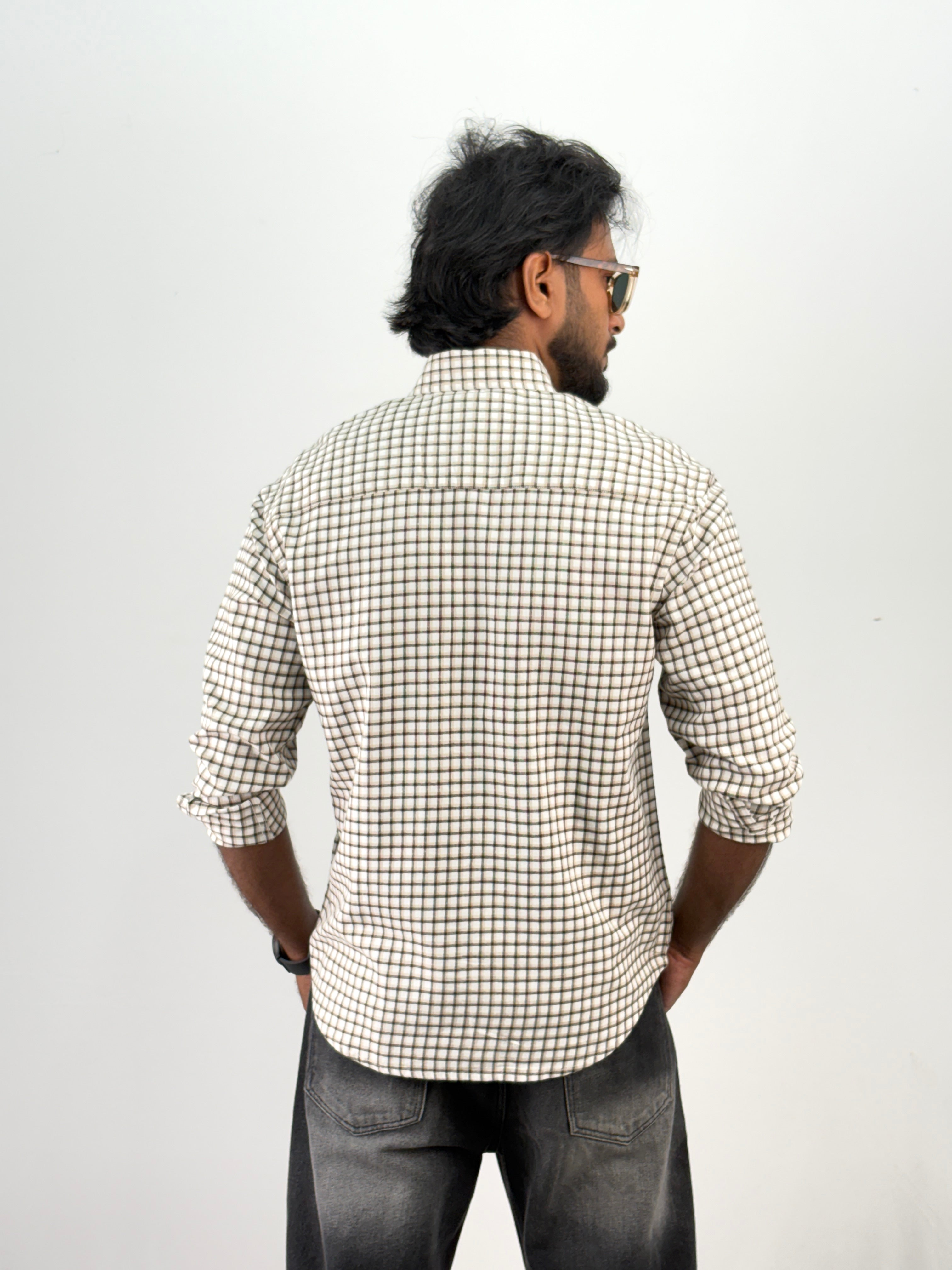 Beige Flannel Shirt