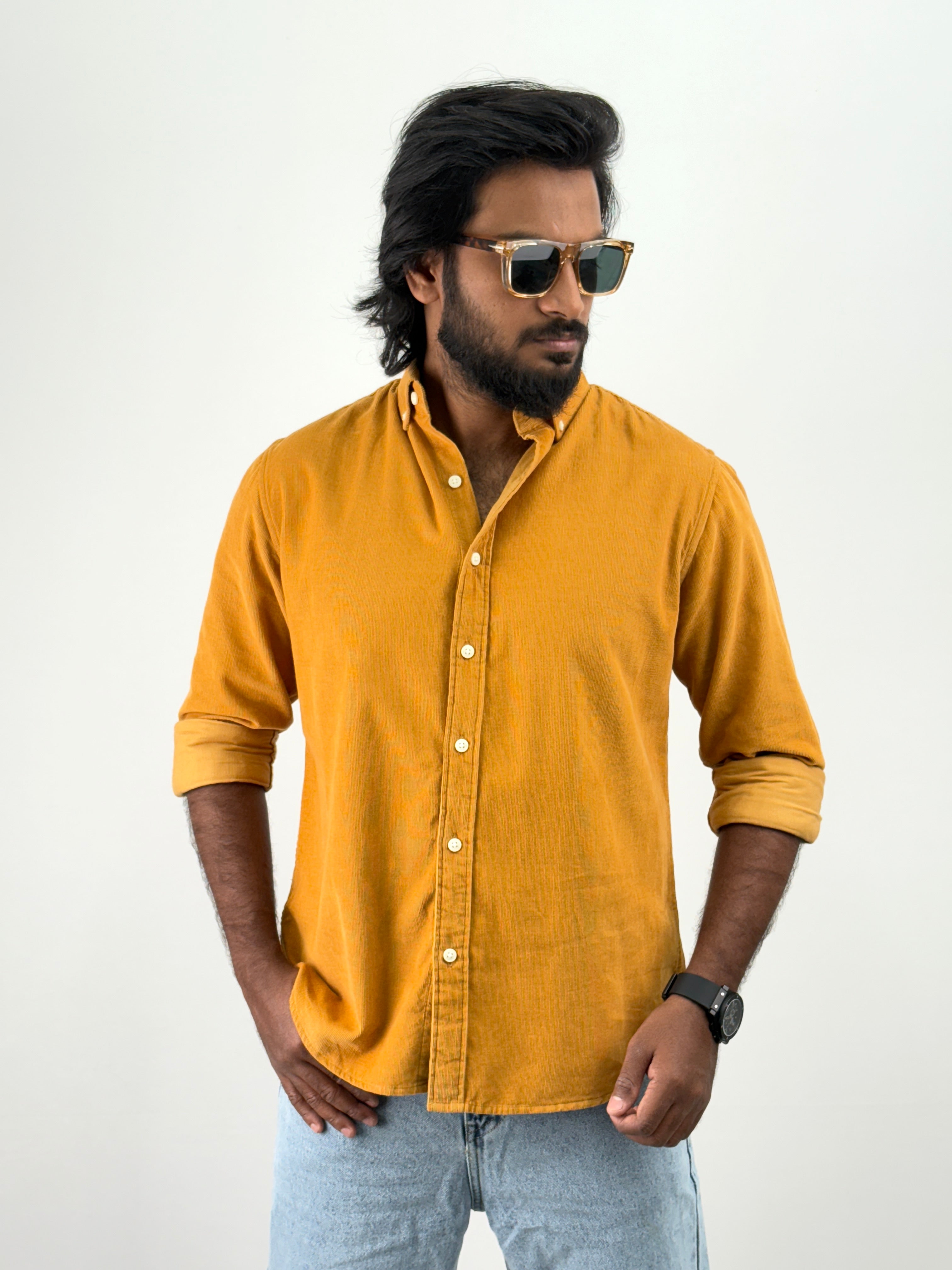 Mustard Corduroy Shirt
