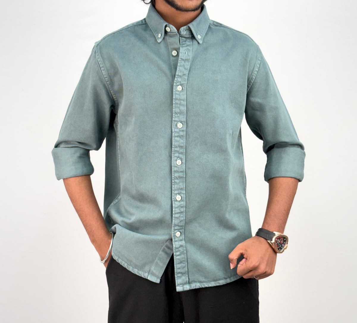 Grey RFD Denim Shirt