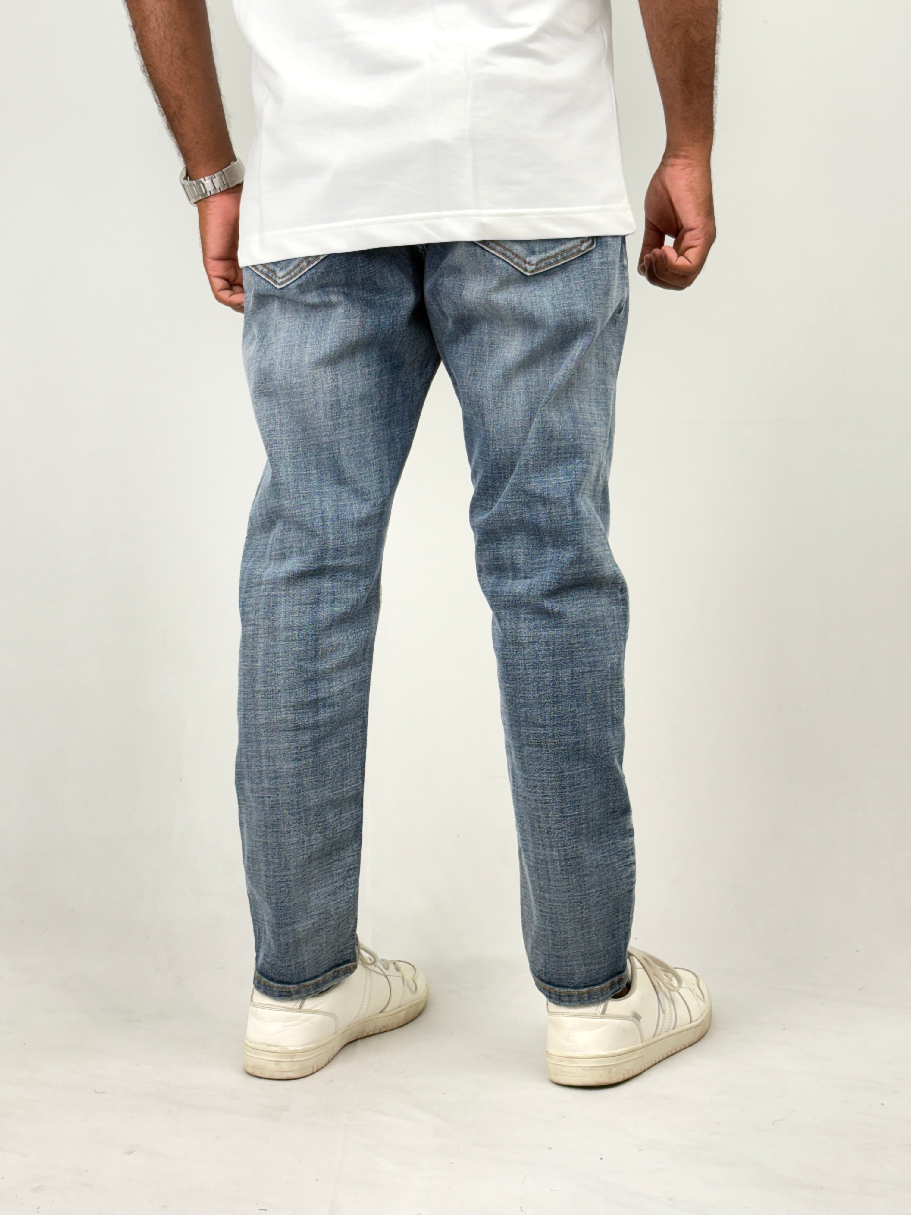 Dusty Blue Ankle Fit Jean