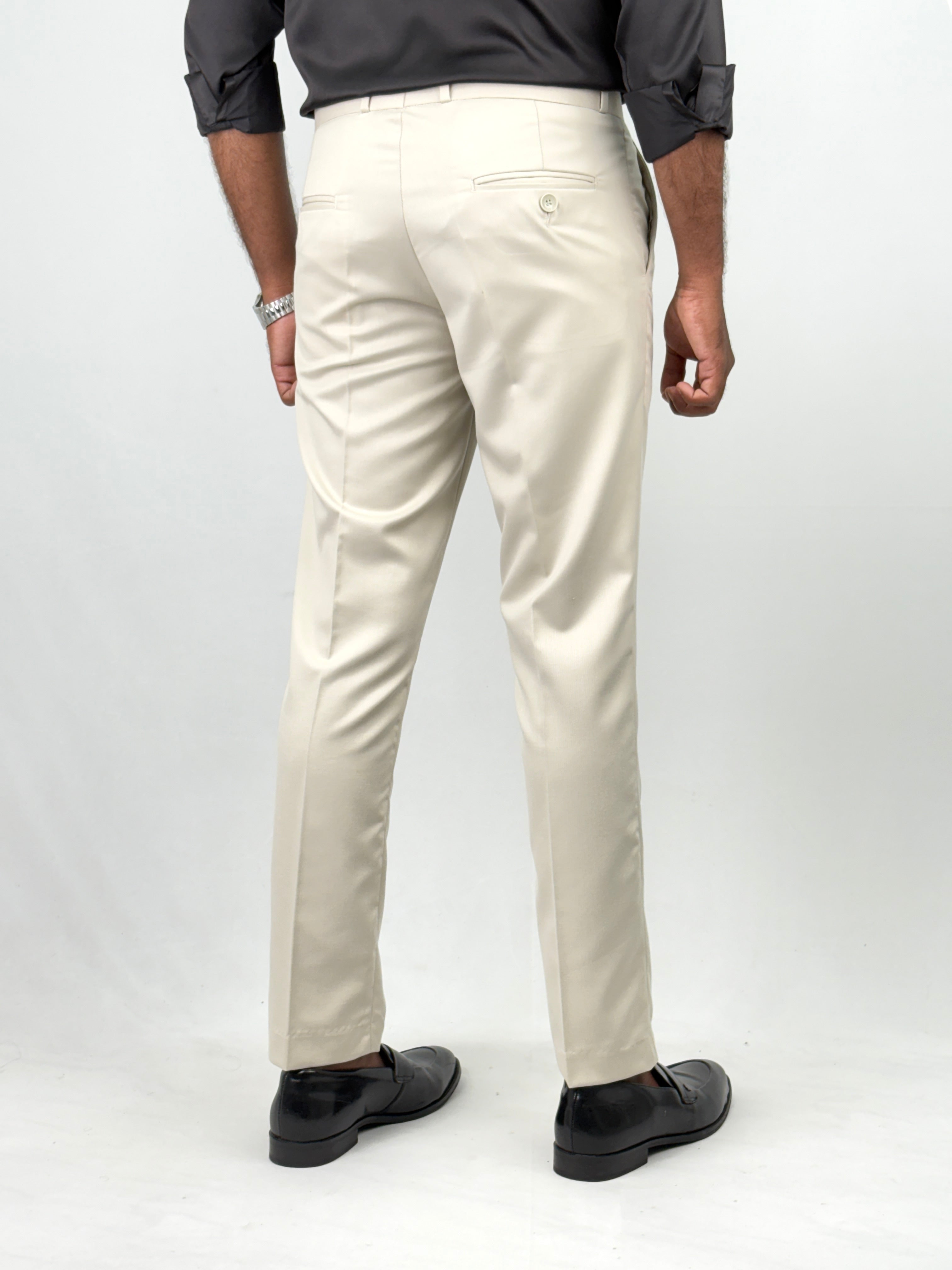 Cream Formal Pant