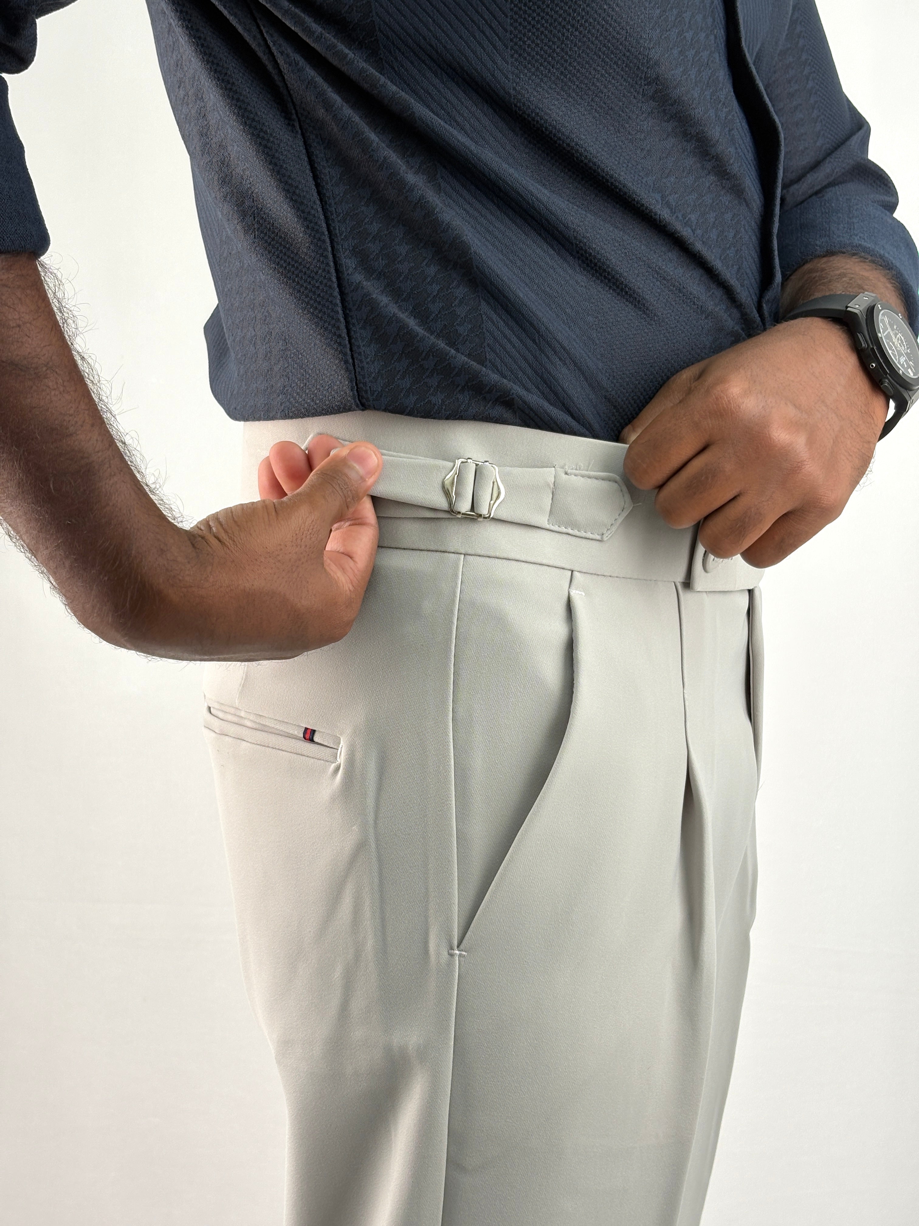 Light Grey Gurkha Pant