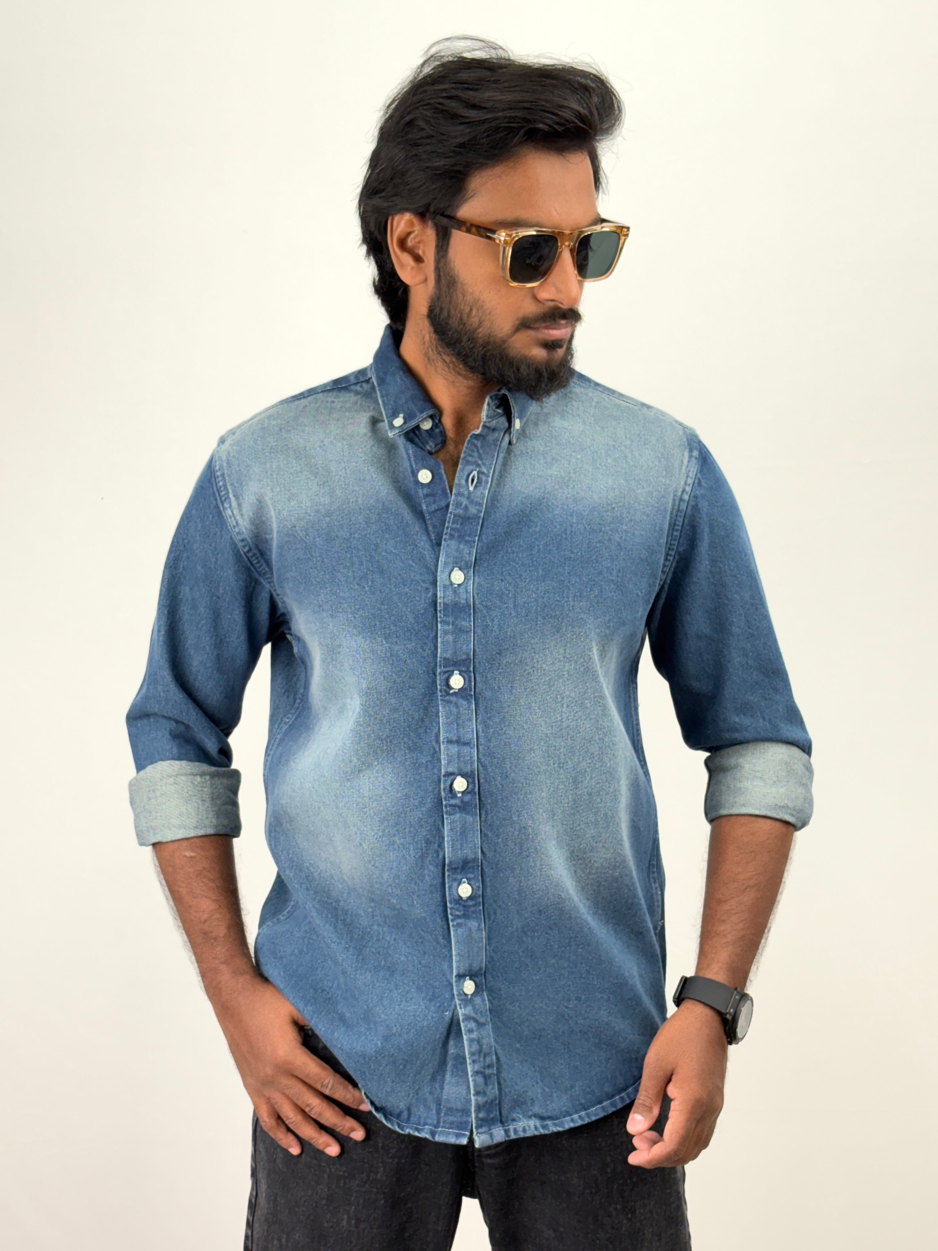 Denim Blue Denim Shirt