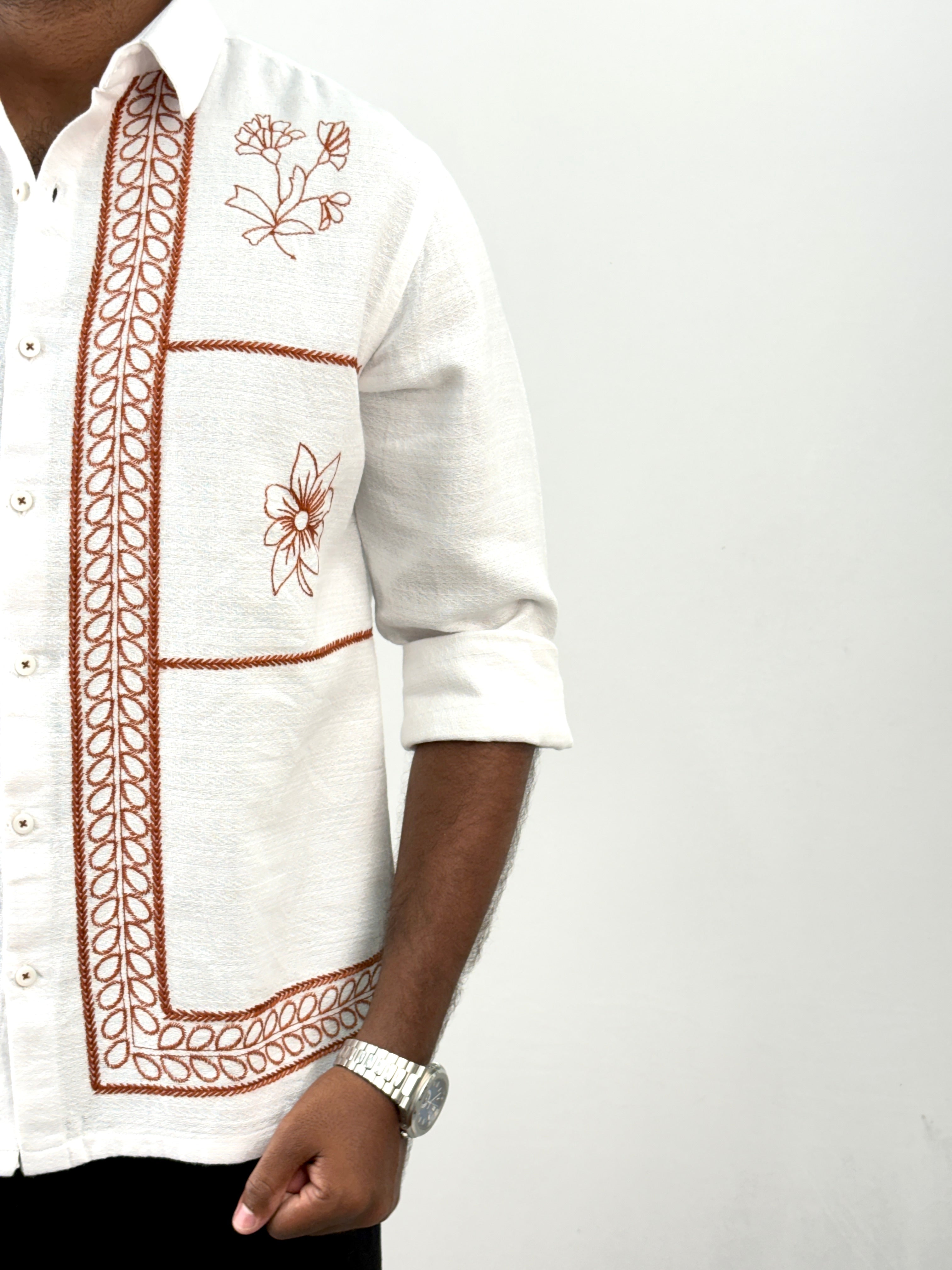White Embroidery Shirt
