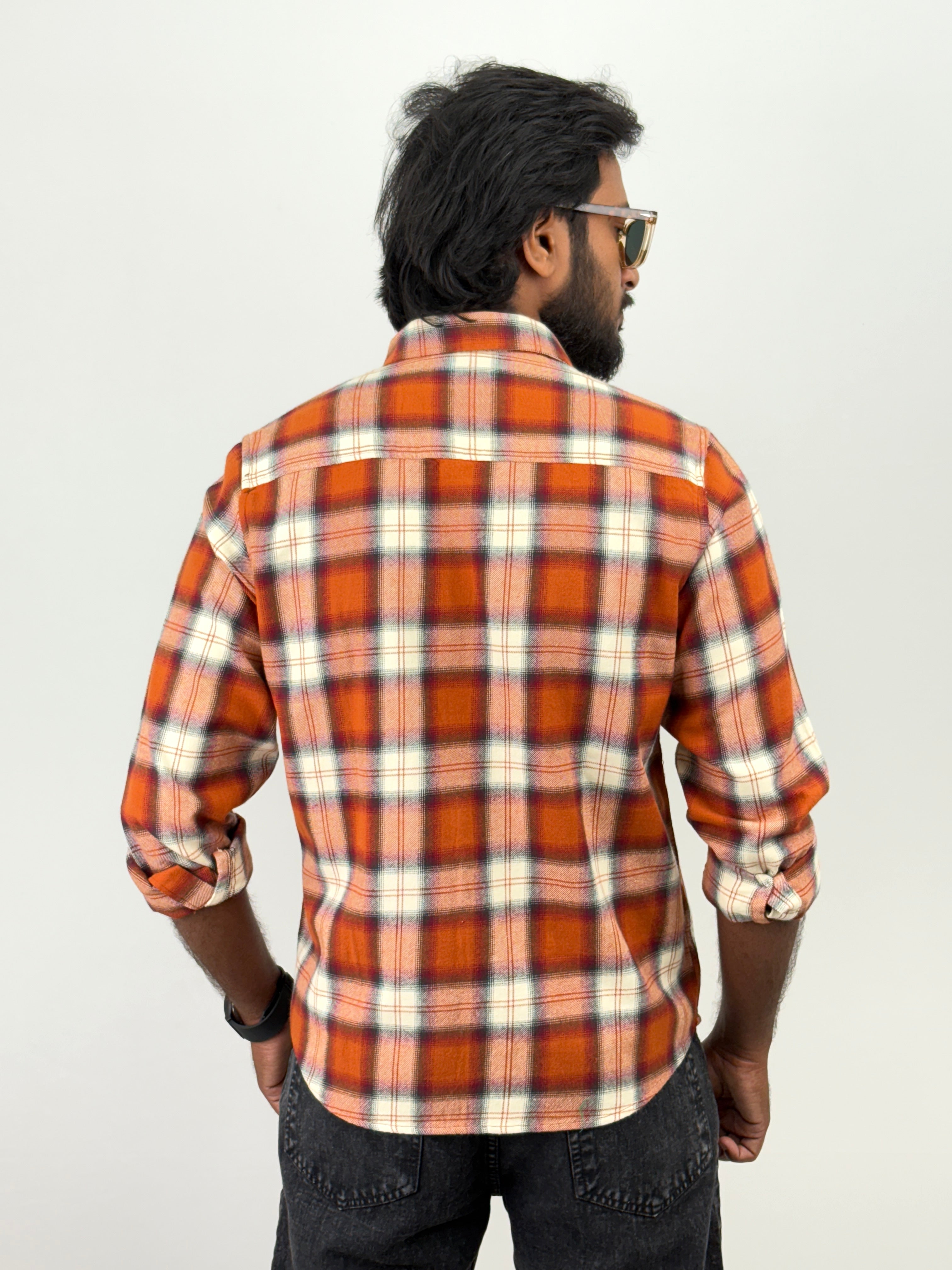 Orange Flannel Shirt