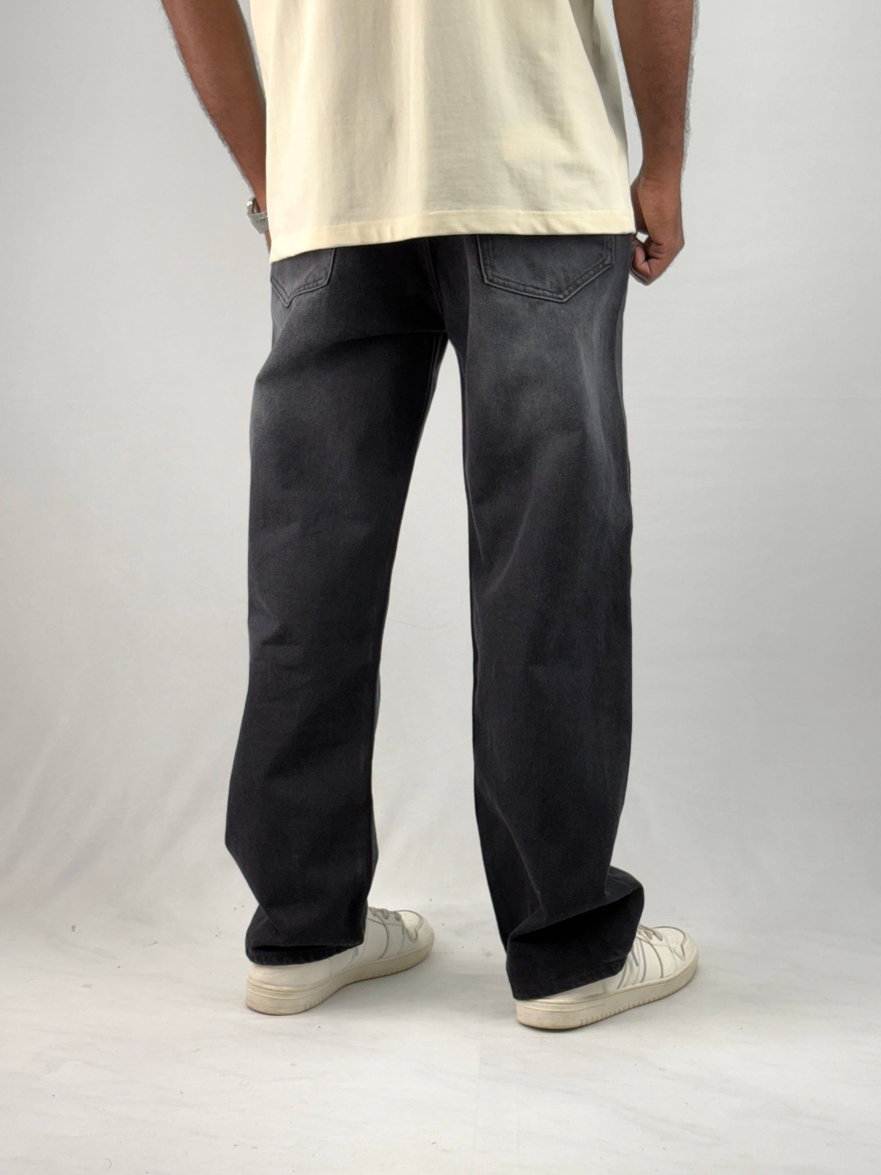 Black Shade Baggy Jean