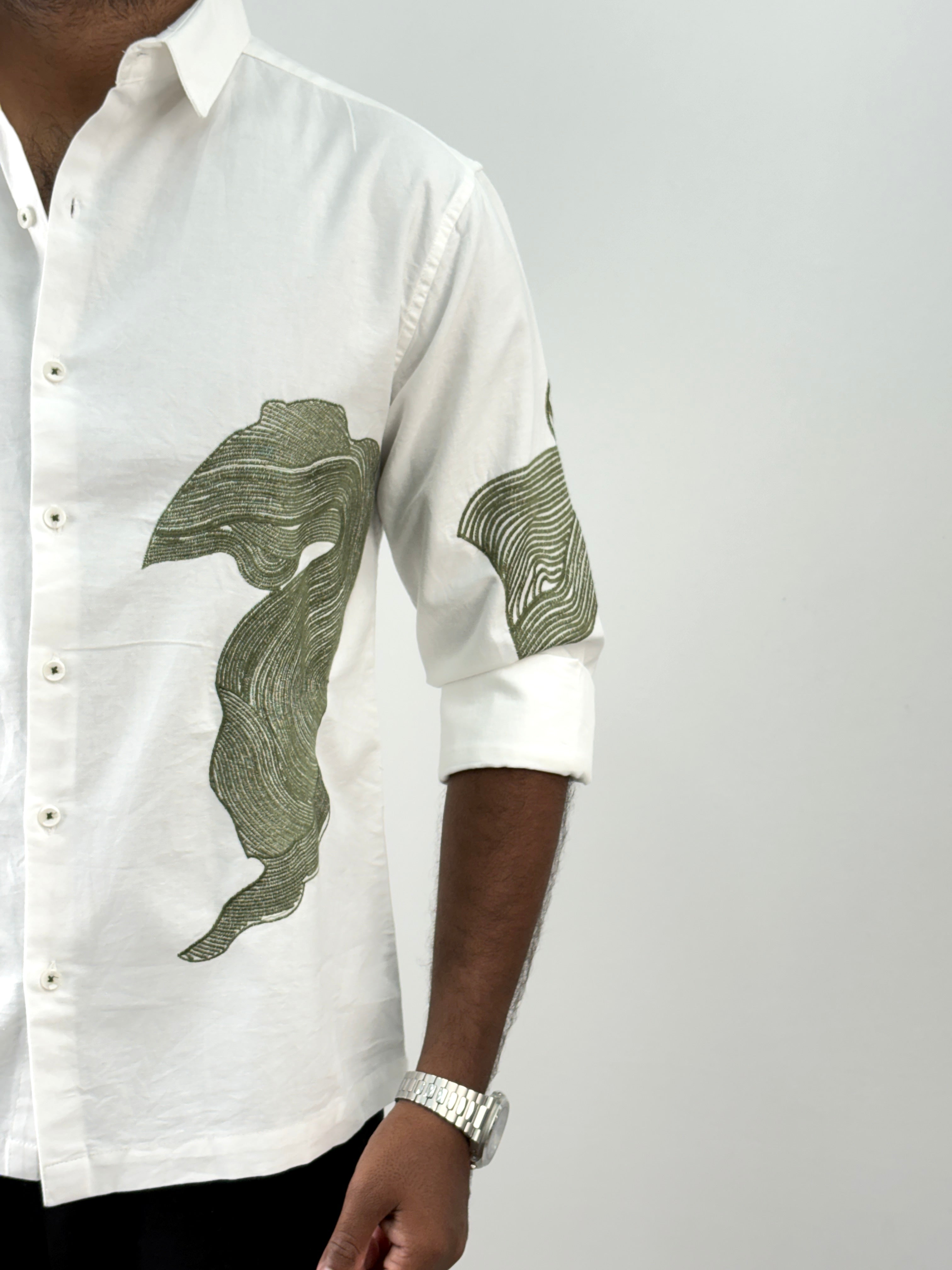White Embroidery Shirt