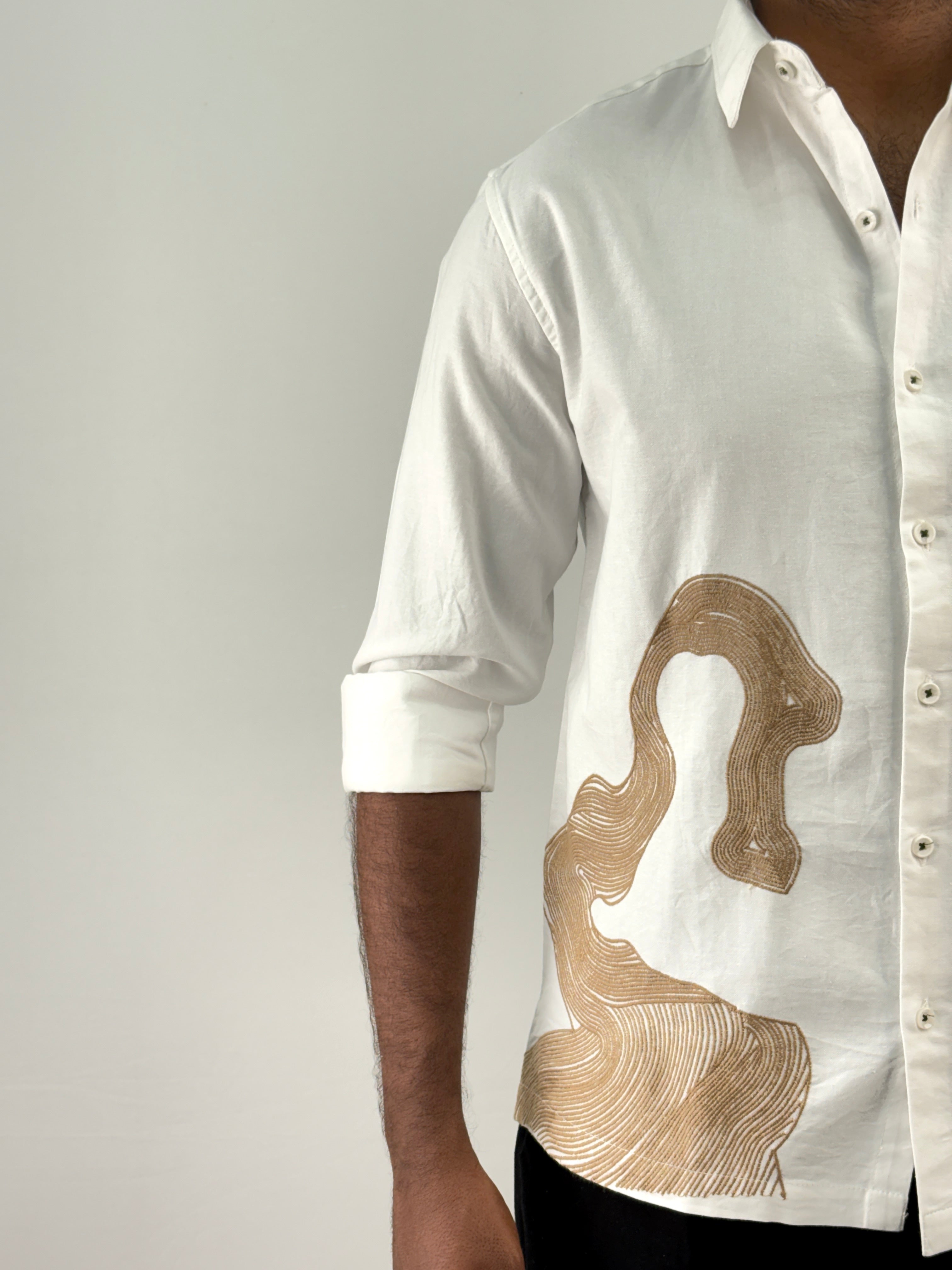 White Embroidery Shirt