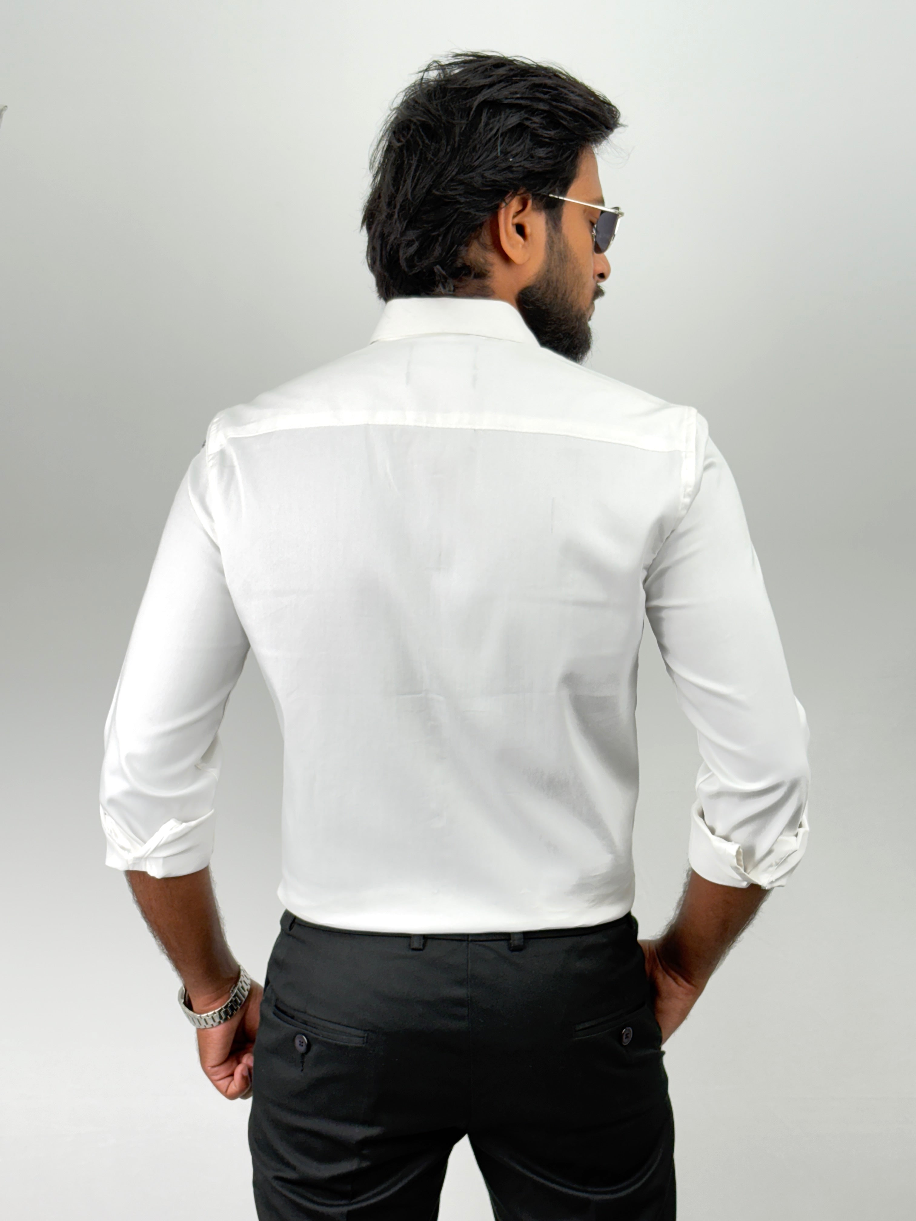 White IMP Designer Stone Work Shirt
