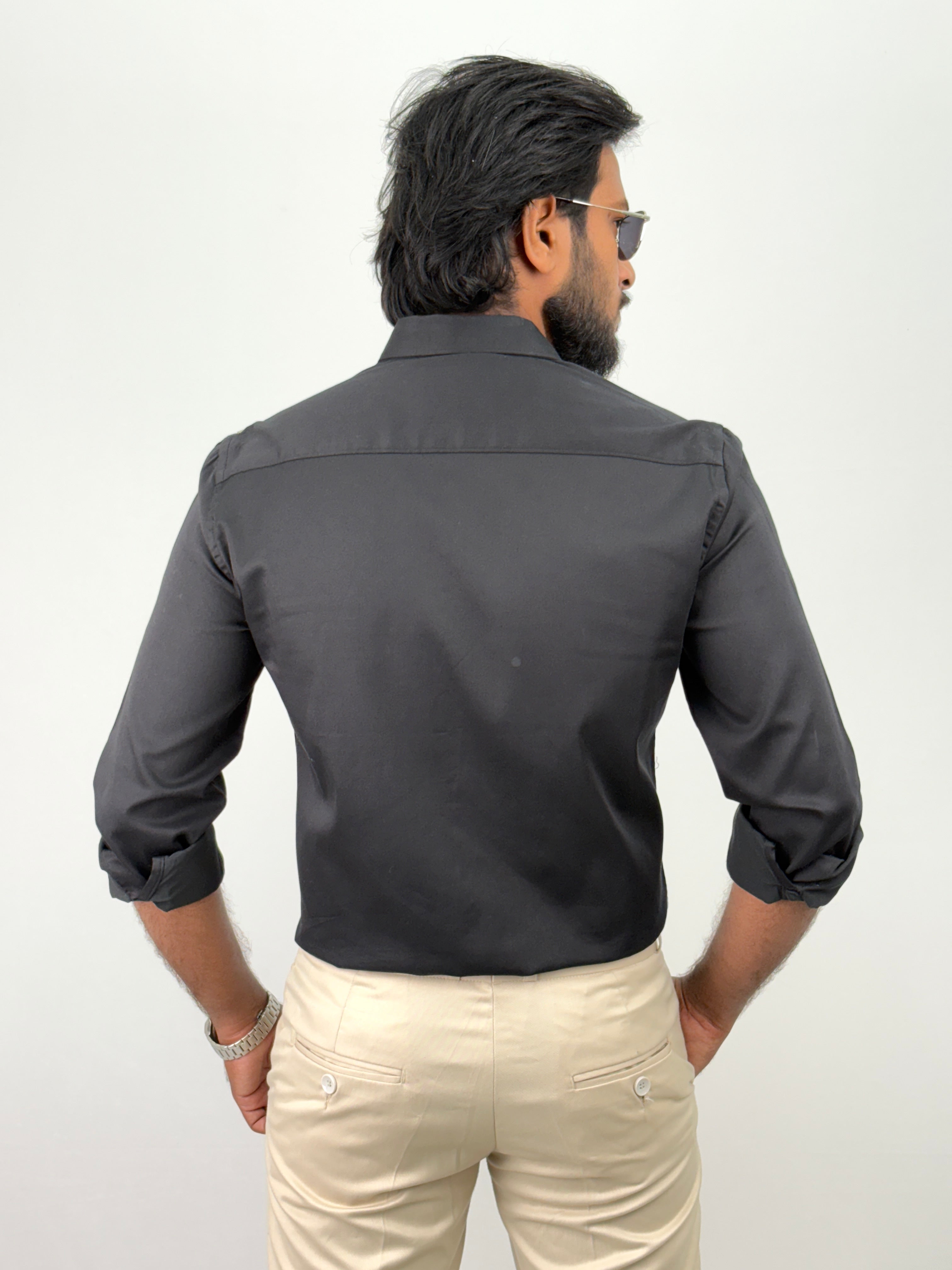 Black IMP Designer Stone Work Shirt