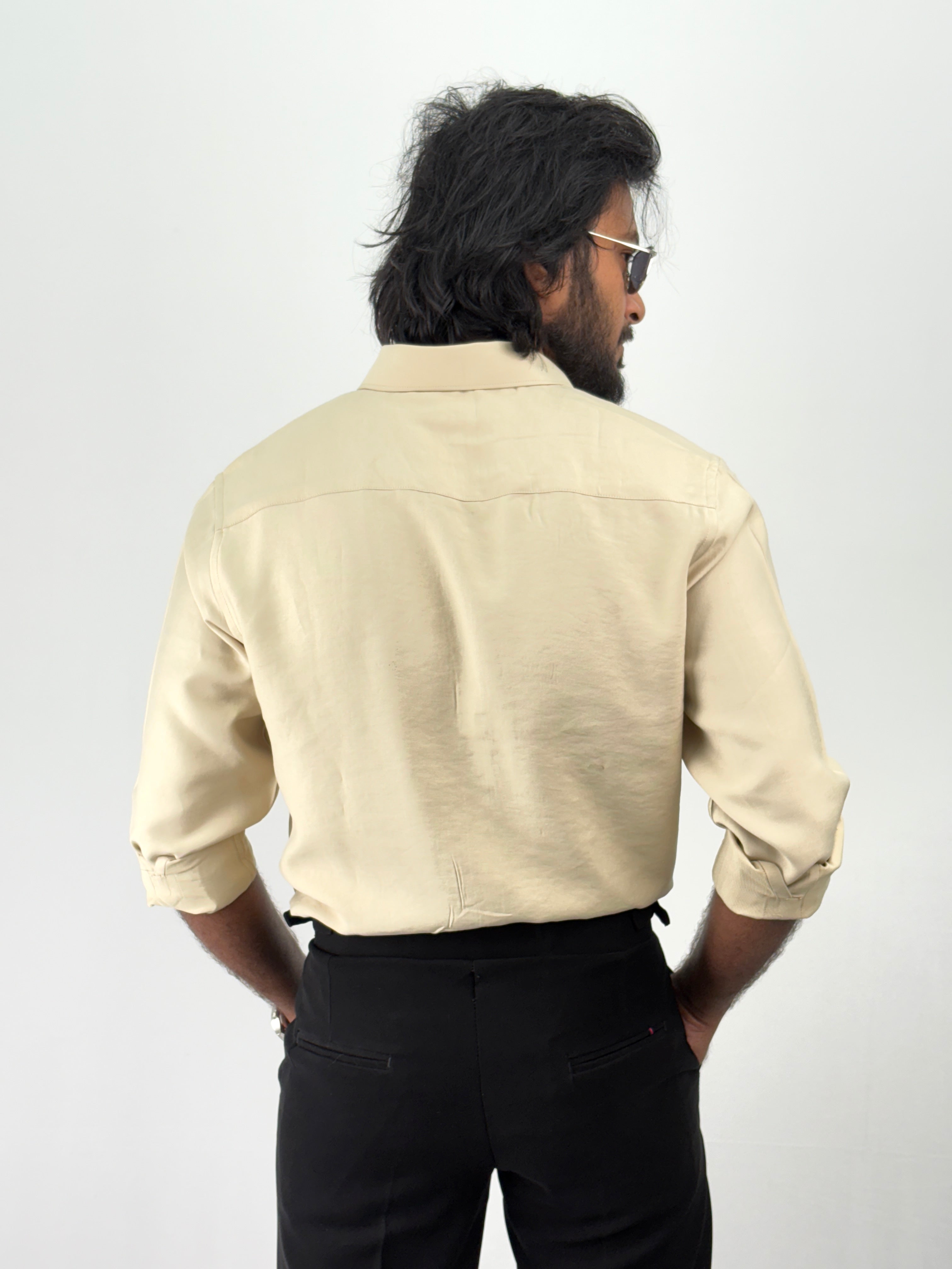 Beige IMP Plain Shirt 1