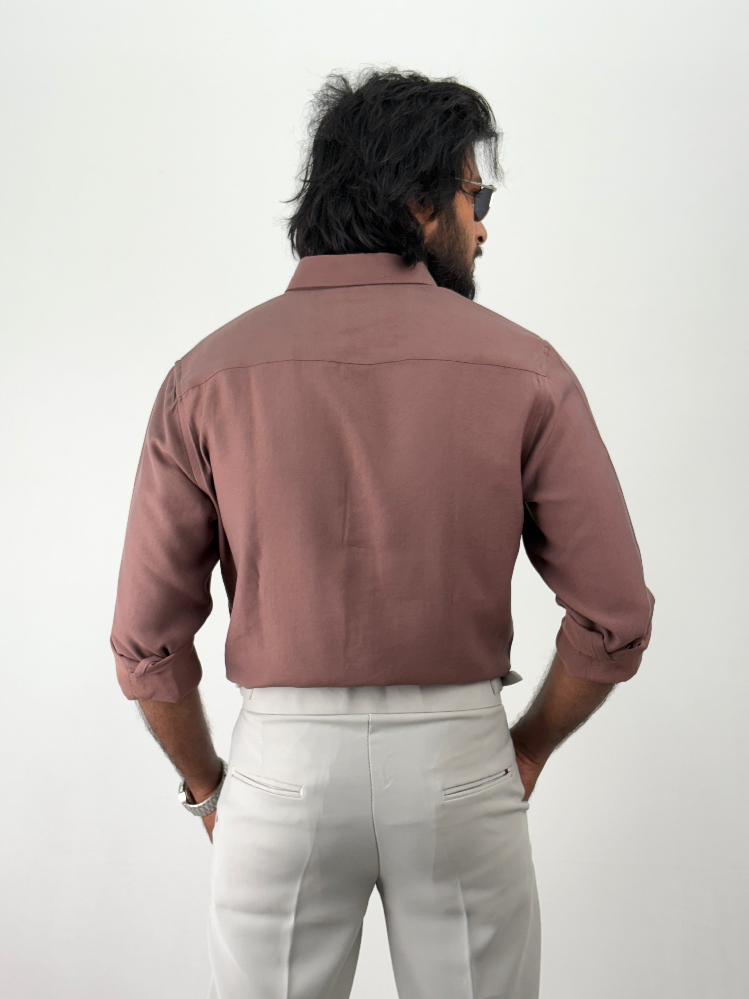 Brown IMP Plain Shirt 1