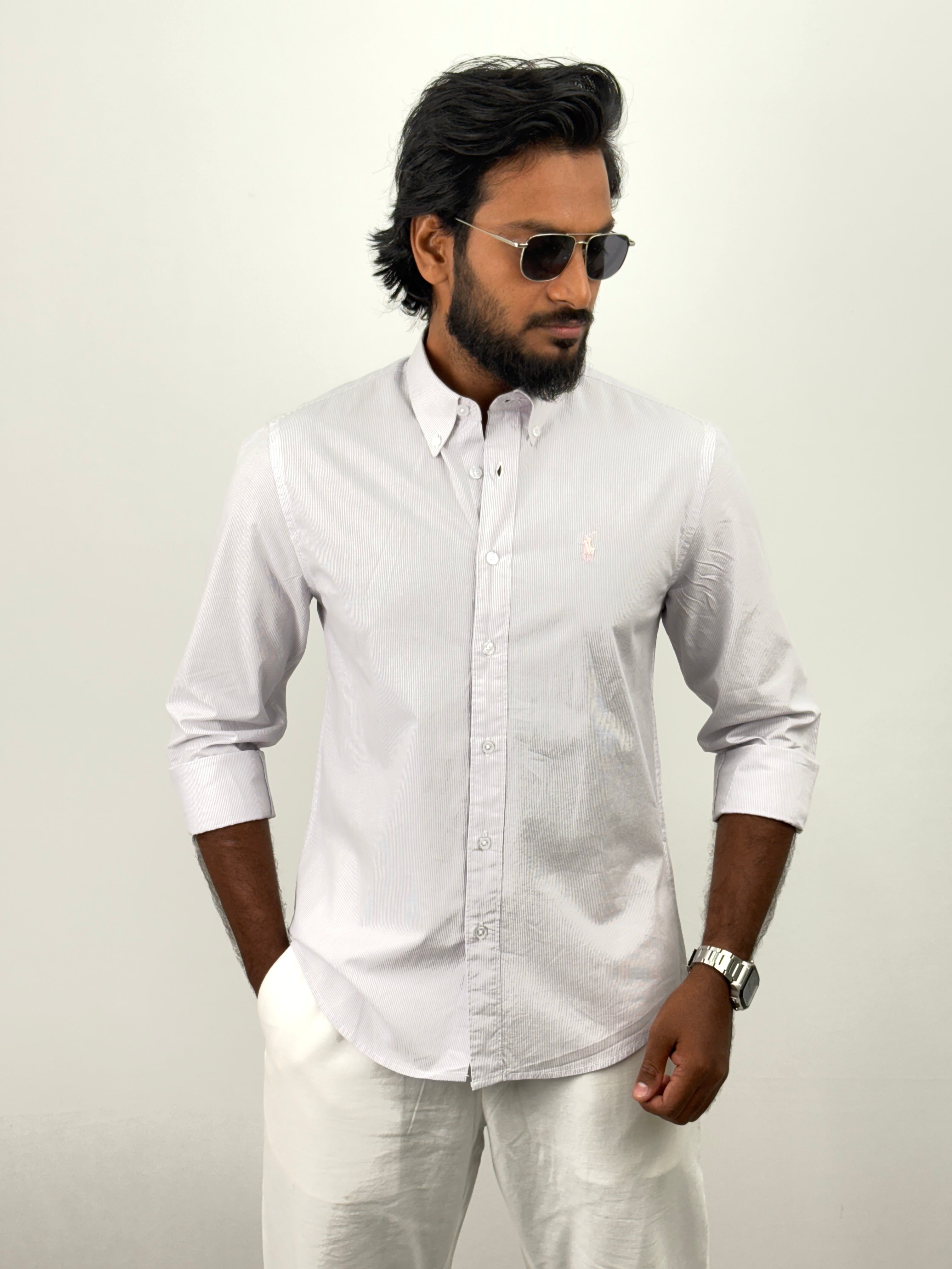 Lavender Stripe Shirt