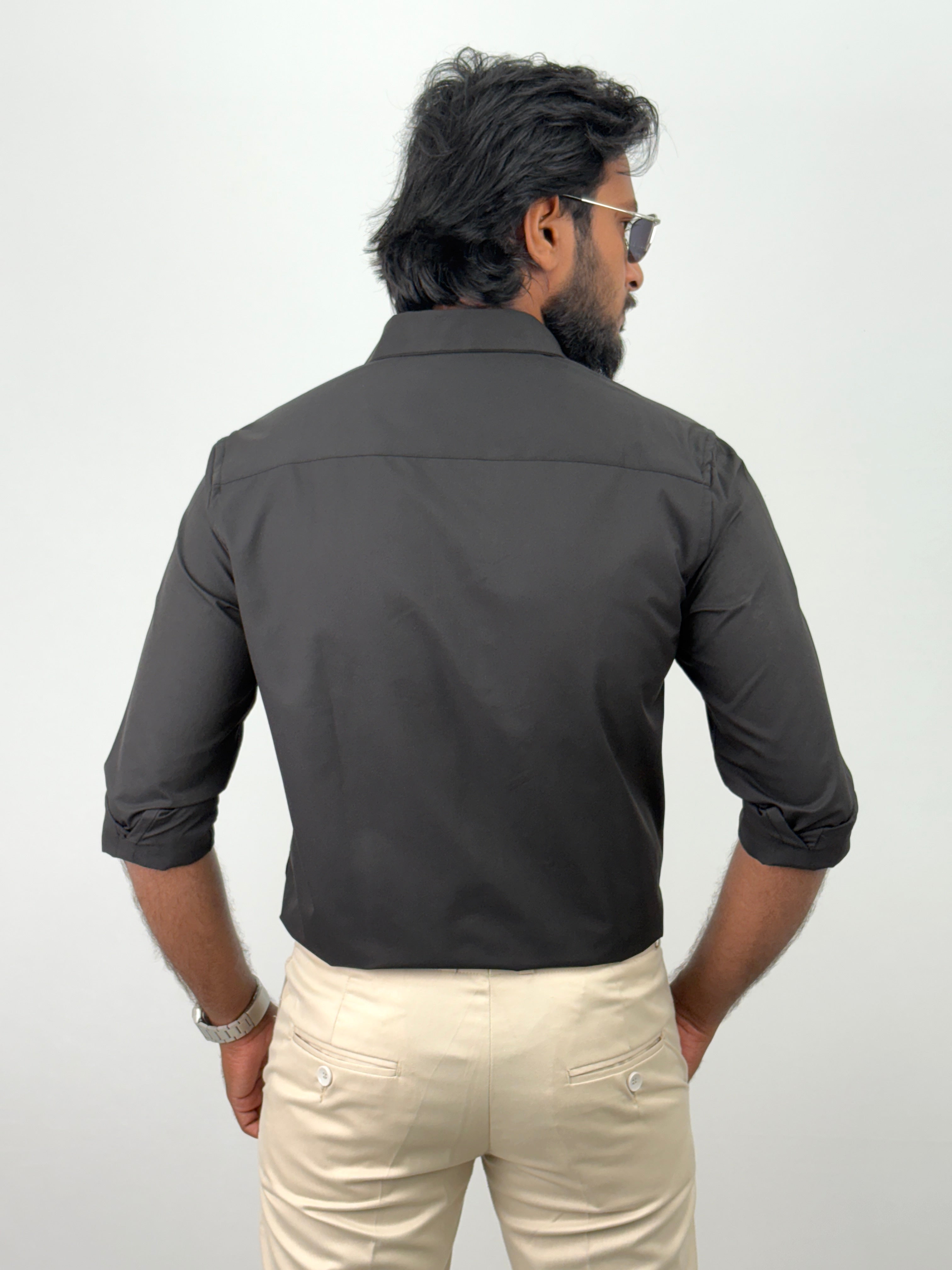 Black IMP Embroidery Shirt