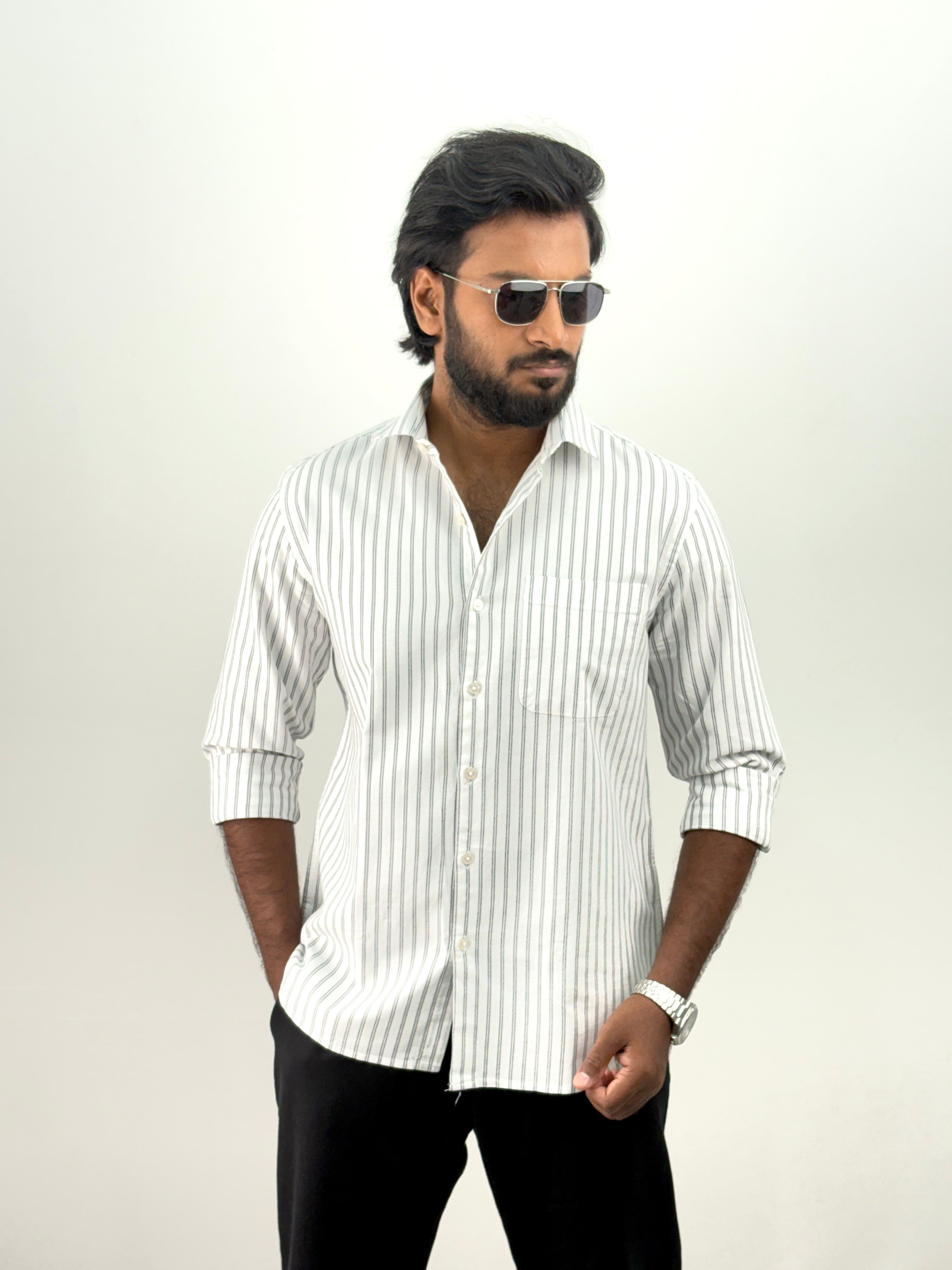 Grey Stripe Shirt