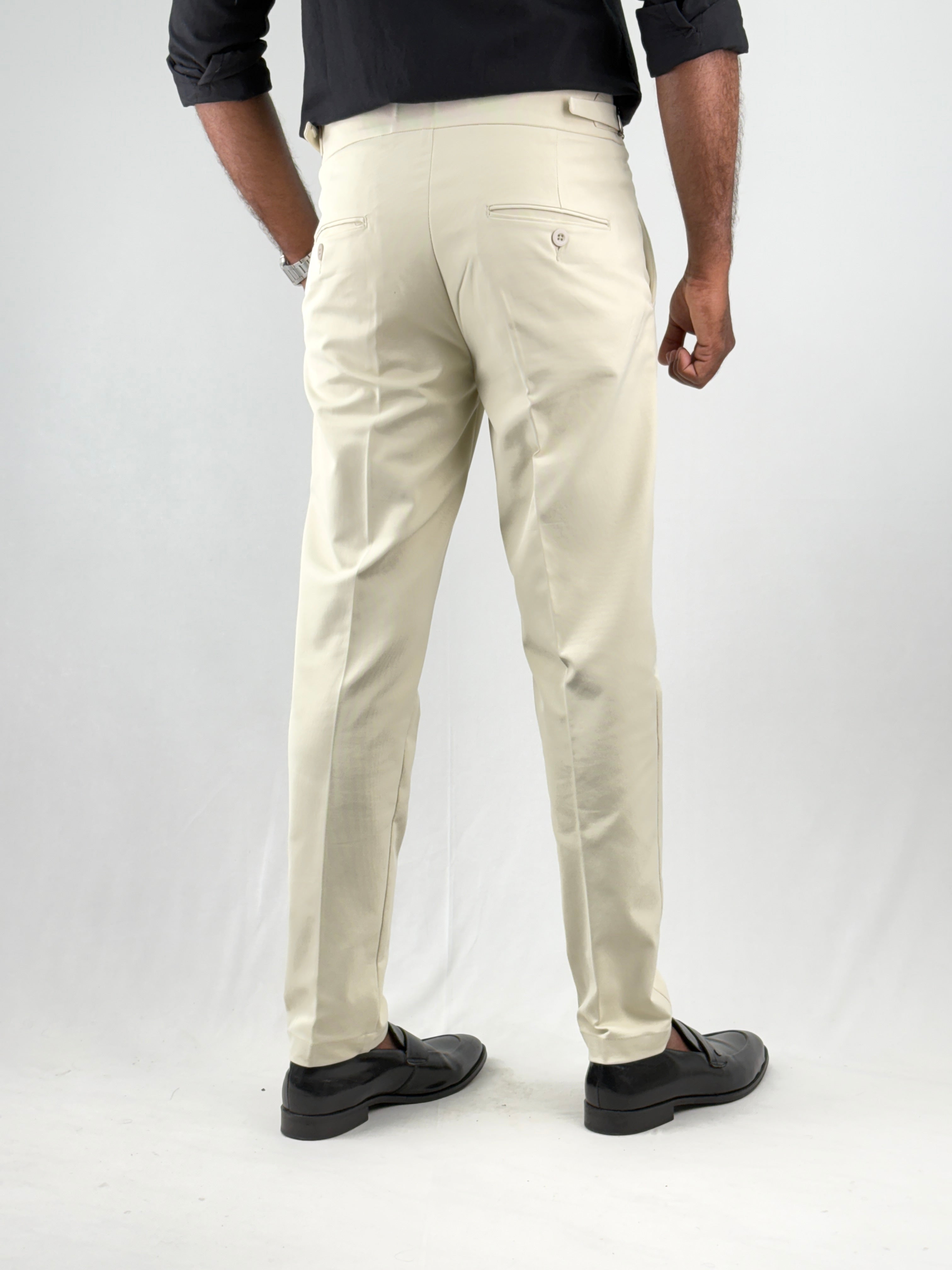 Cream Gurkha Pant 1