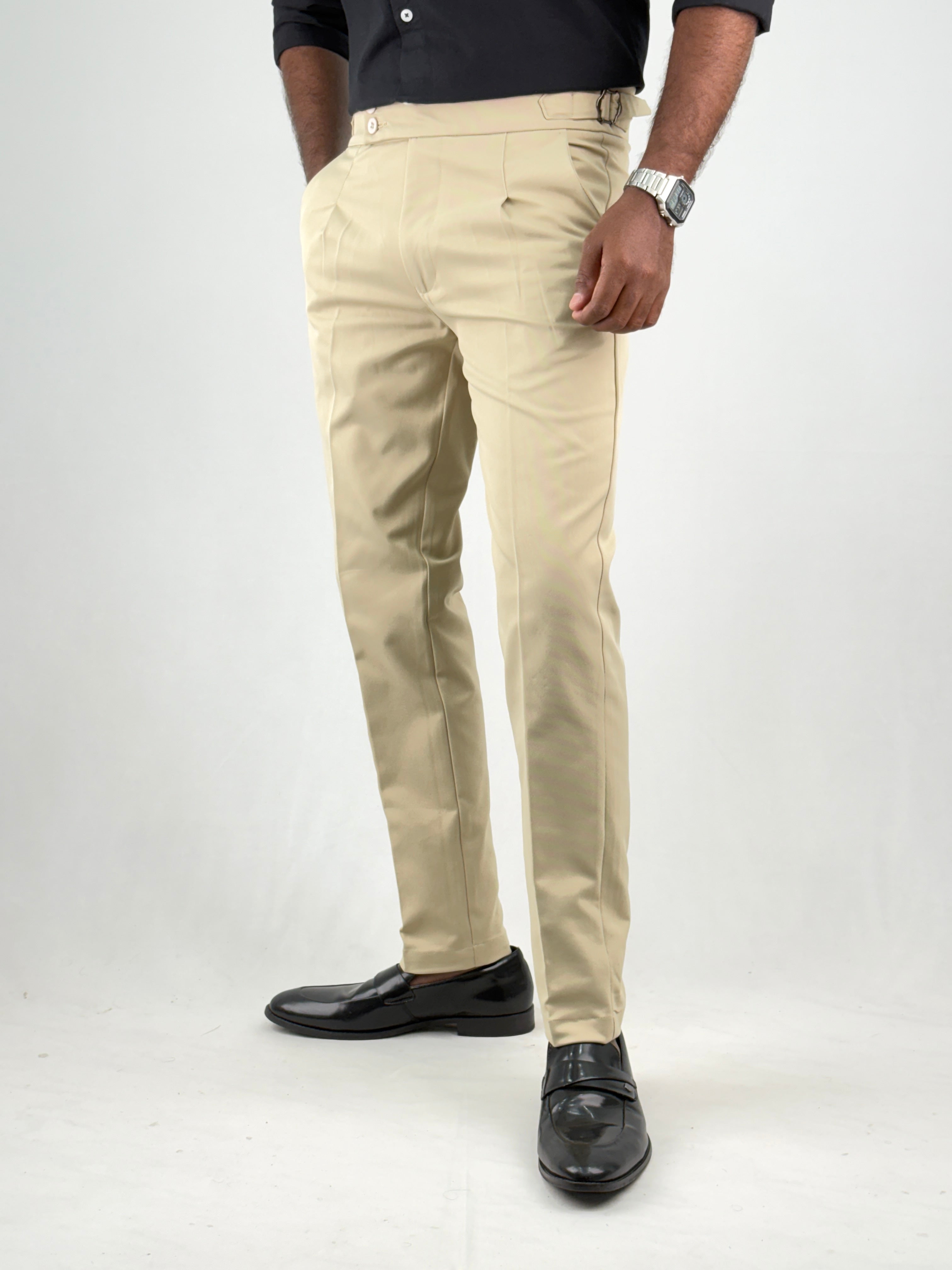 Beige Gurkha Pant 1