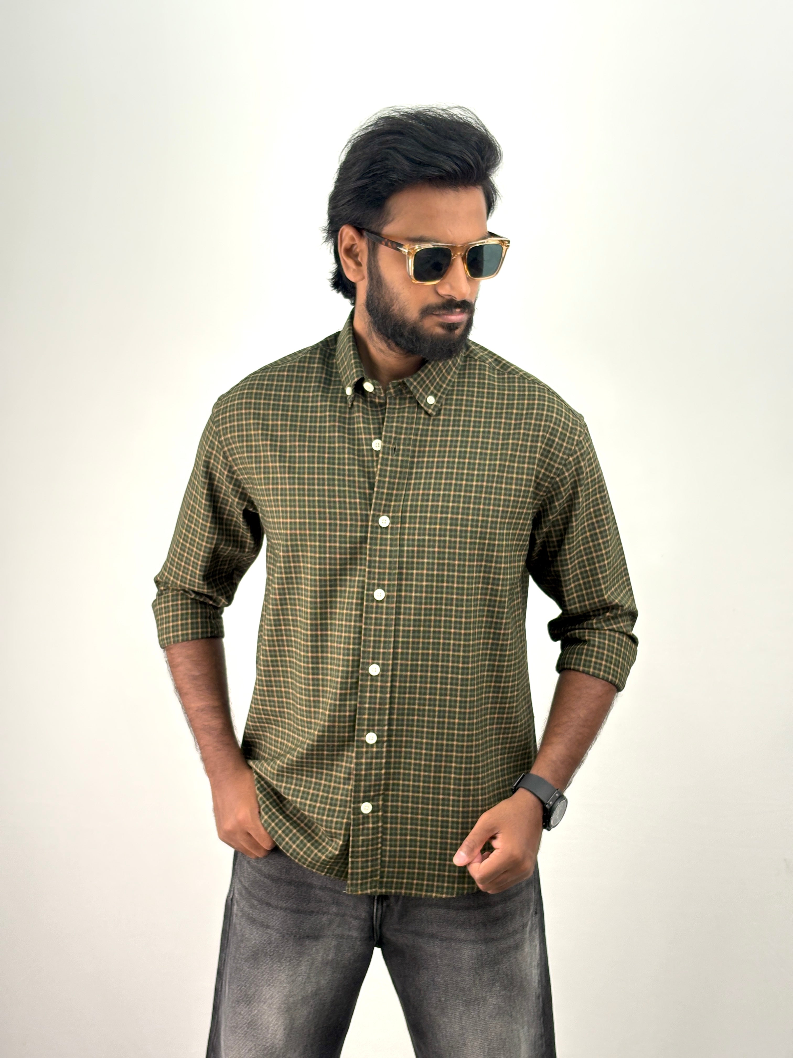 Green Flannel Shirt
