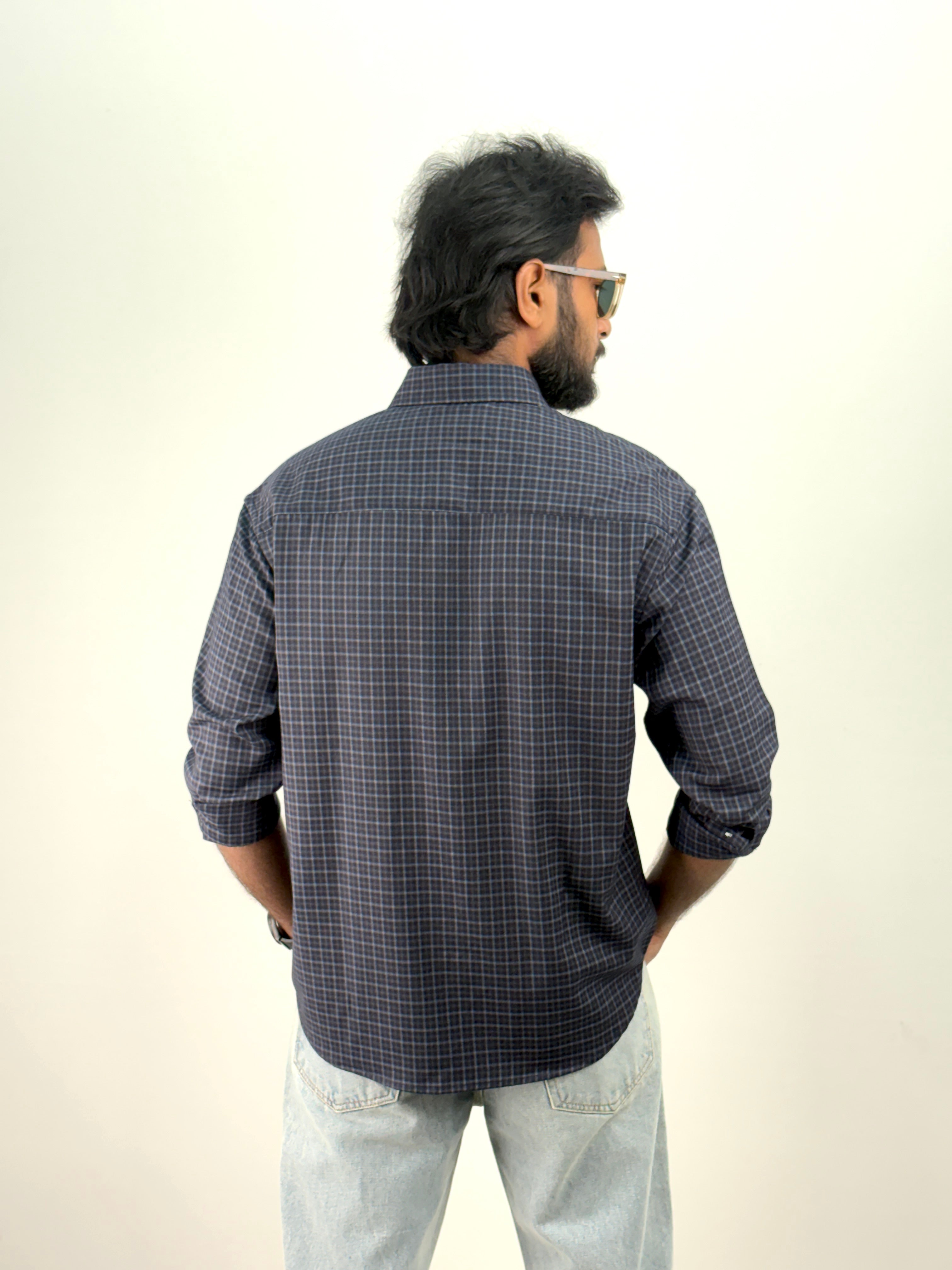 Navy Flannel Shirt