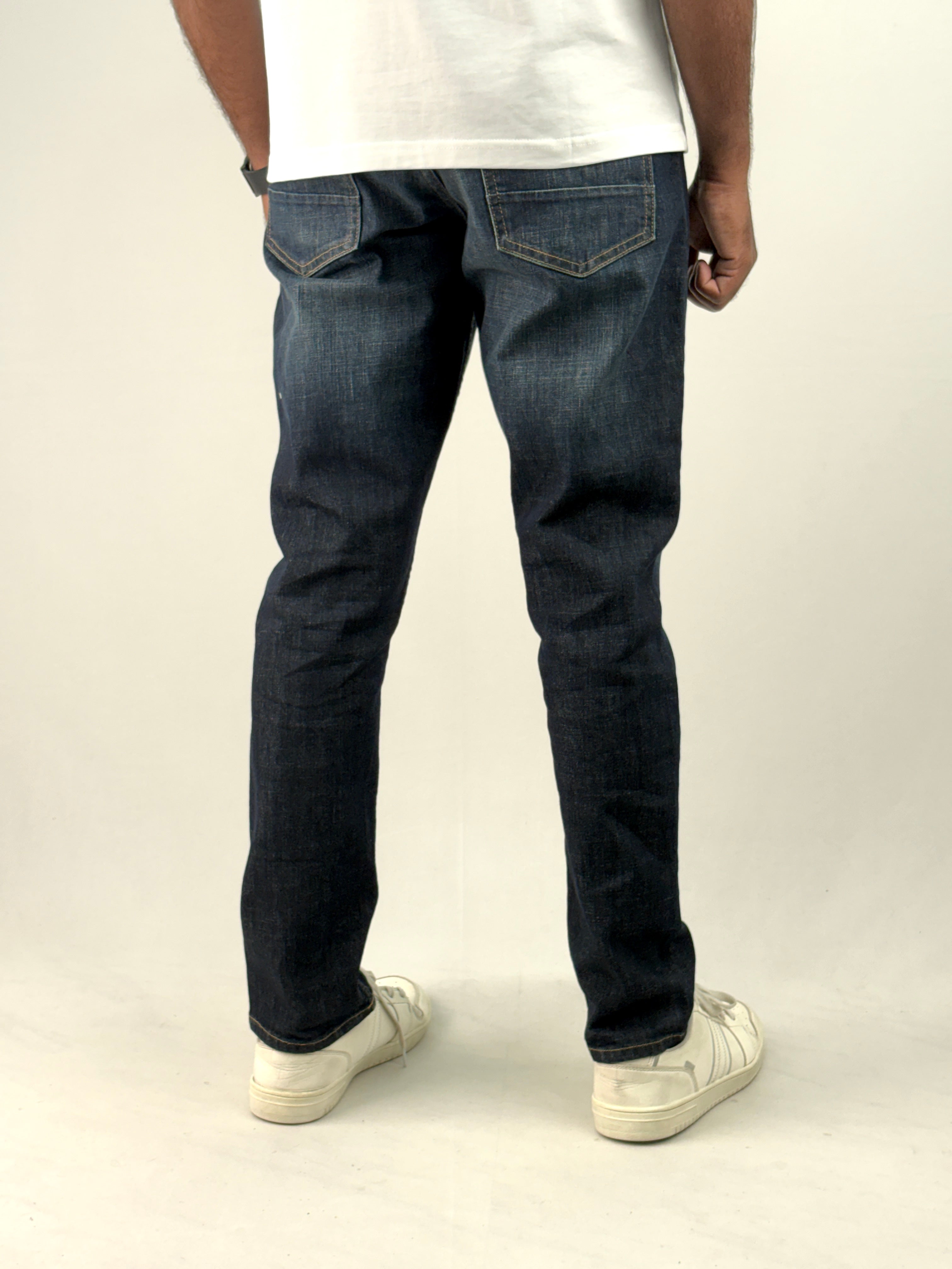 Dark Blue Ankle Fit Jean