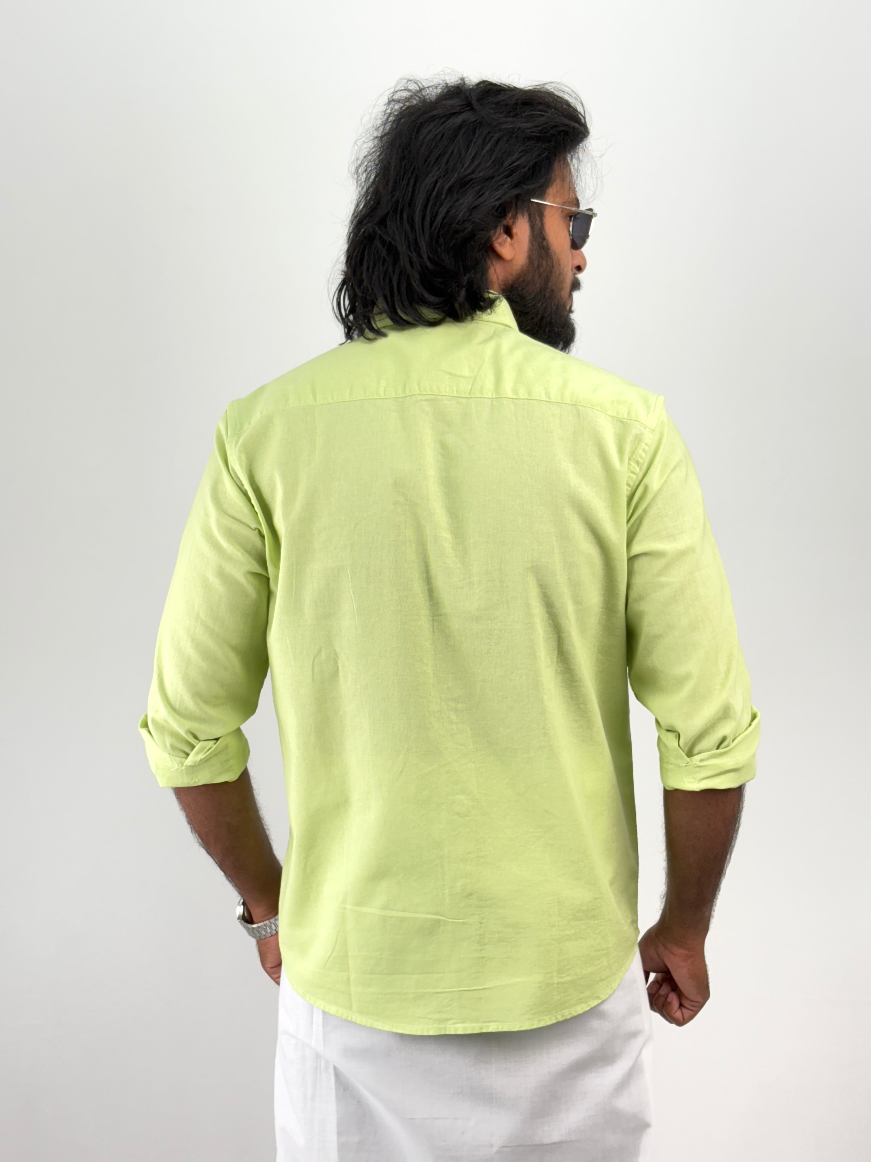 Light Green Linen Shirt 1