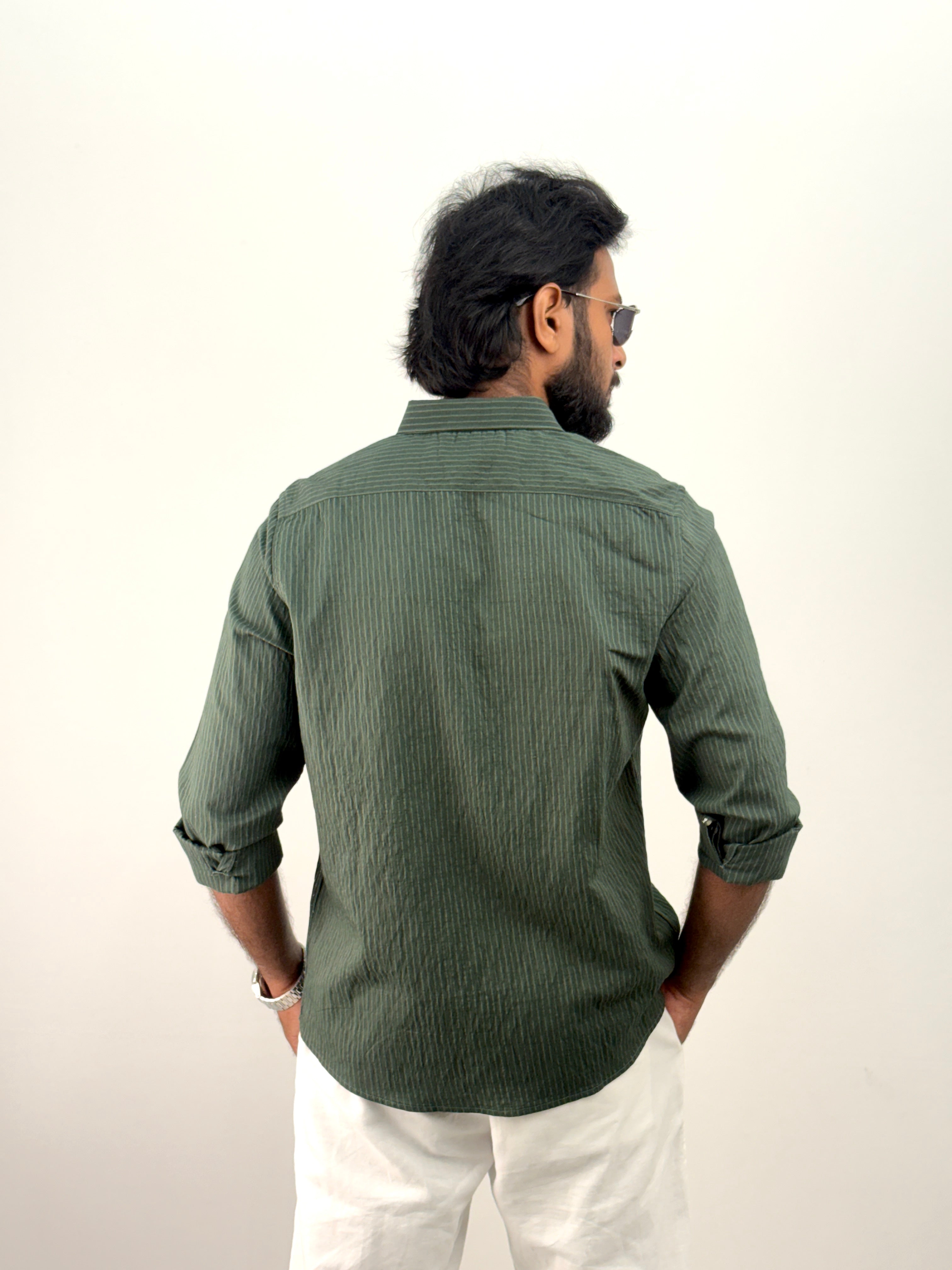 Green IMP Stripe Shirt