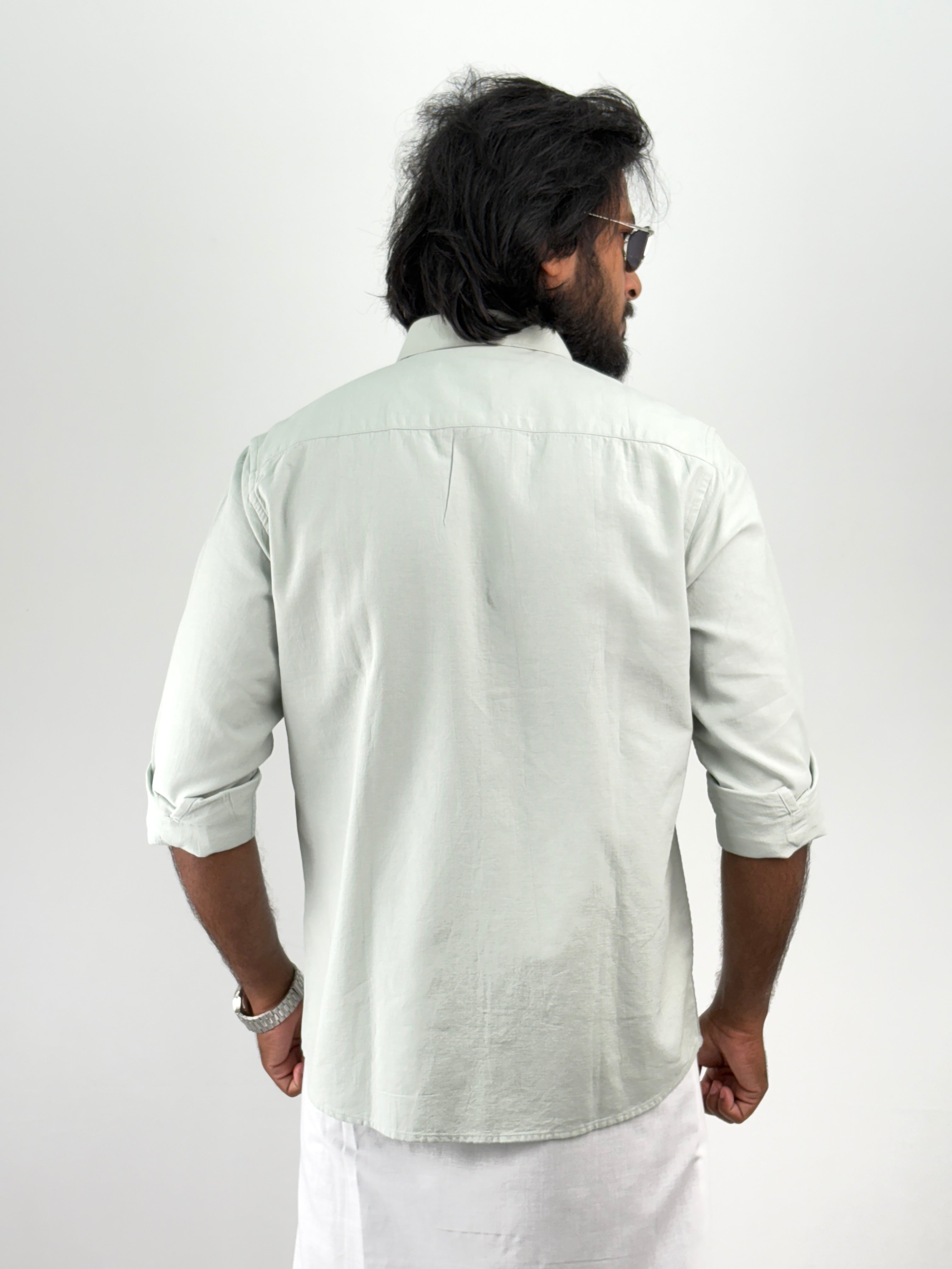 Light Green Linen Shirt 1