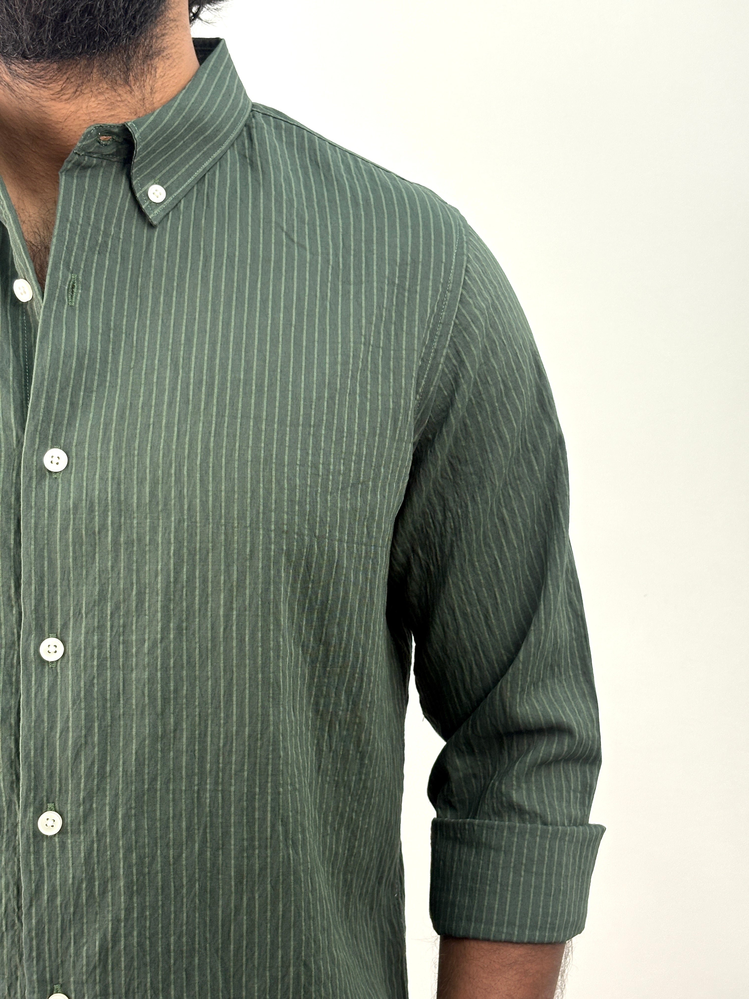 Green IMP Stripe Shirt