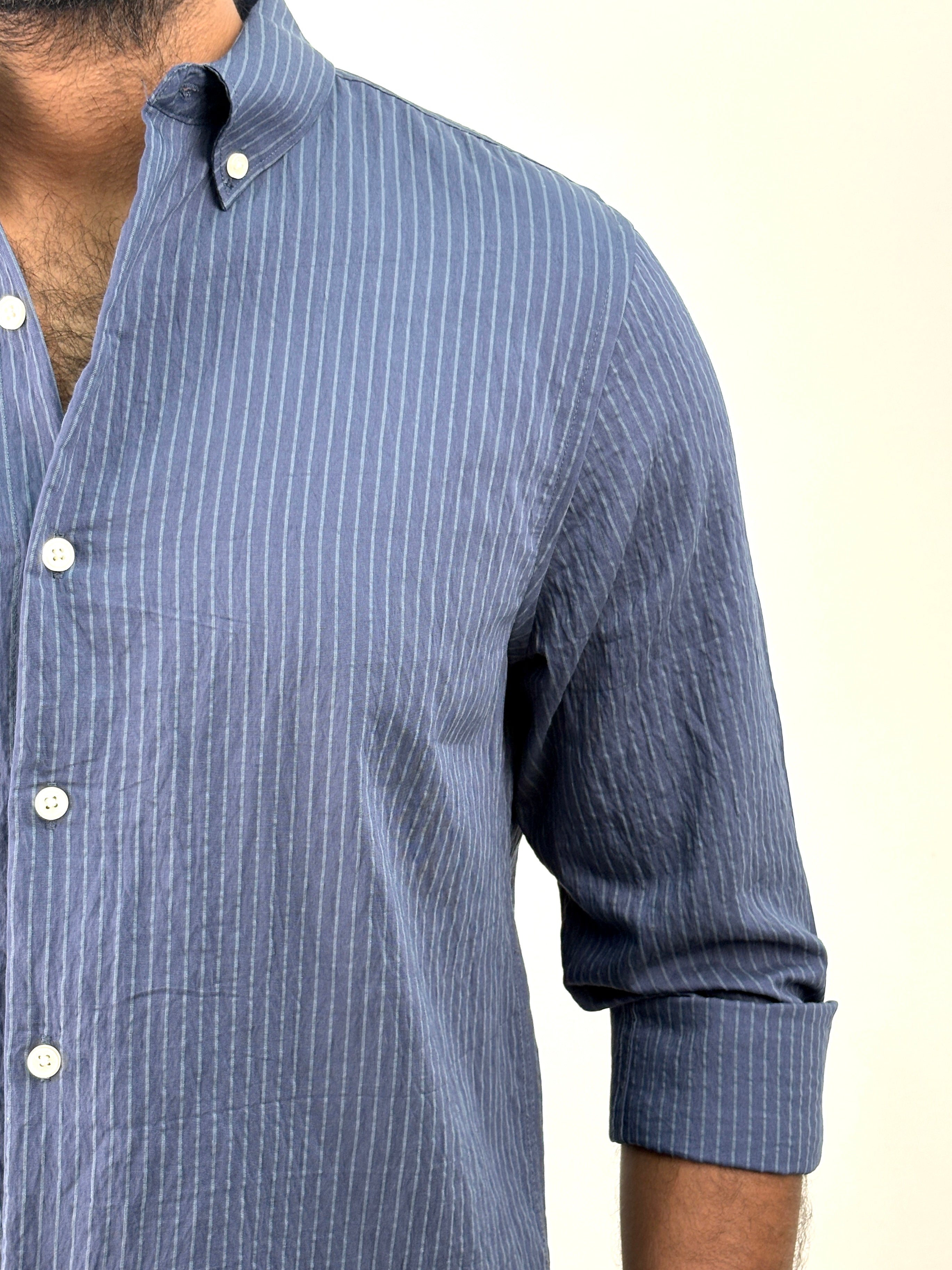 Navy IMP Stripe Shirt
